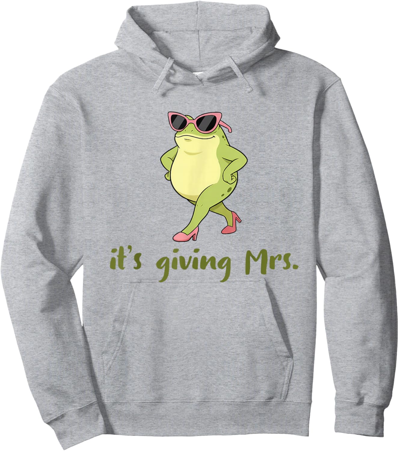 Bridal Shower Frog Bride to Be Bachelorette It's Giving Mrs. Hoodie - Hoodie | Ash