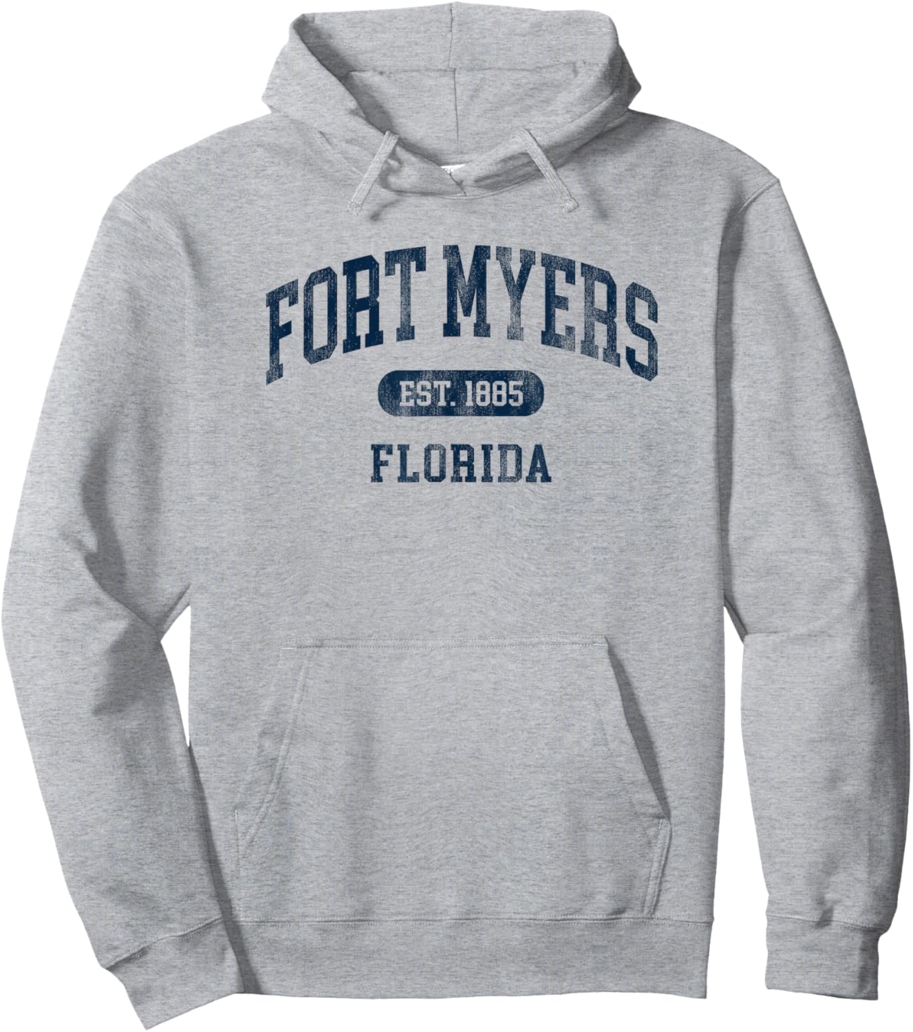 Vintage Fort Myers Florida Retro Preppy Throwback Hoodie - Hoodie | Ash