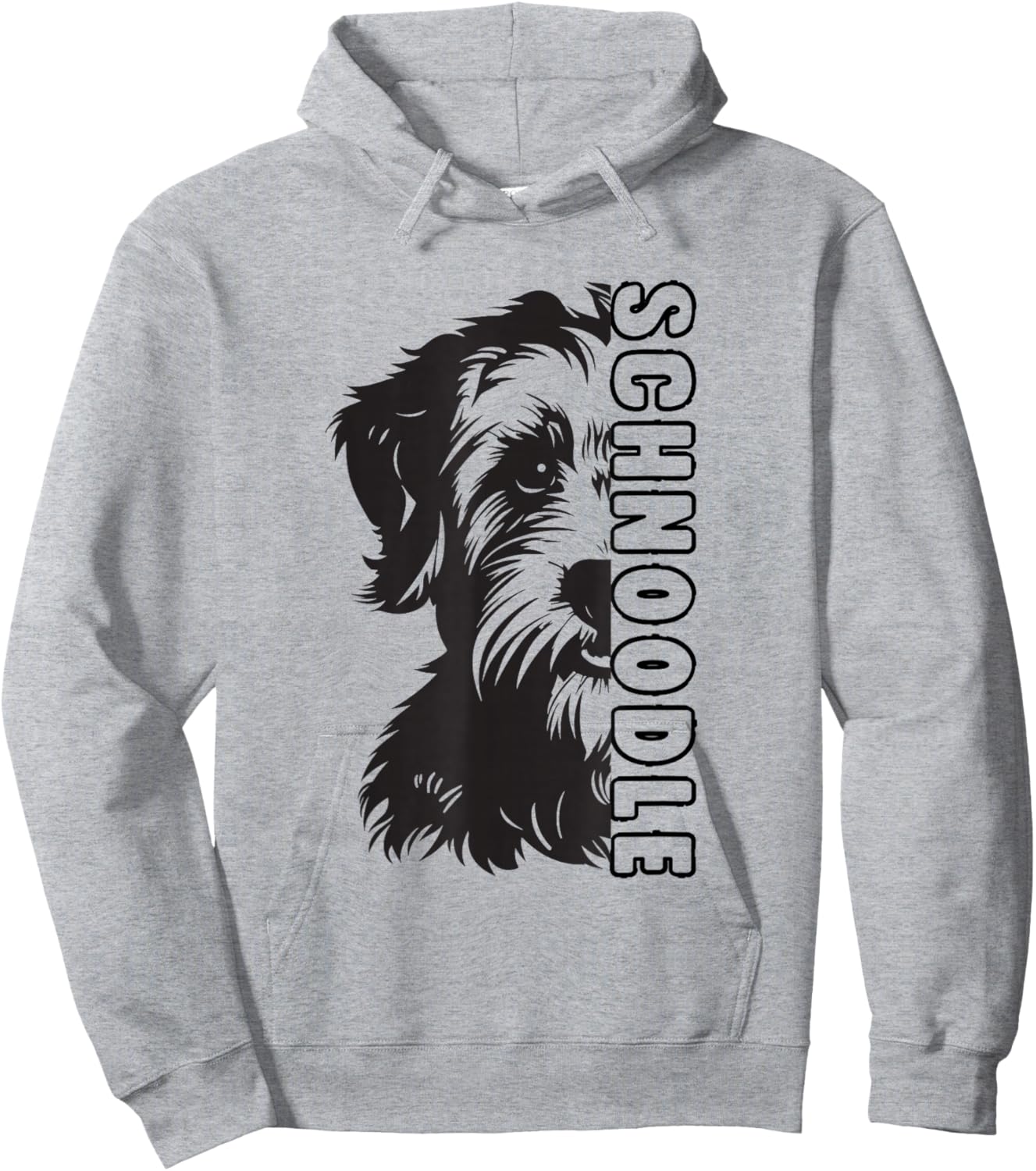 Schnoodle Dog Hoodie - Hoodie | Ash