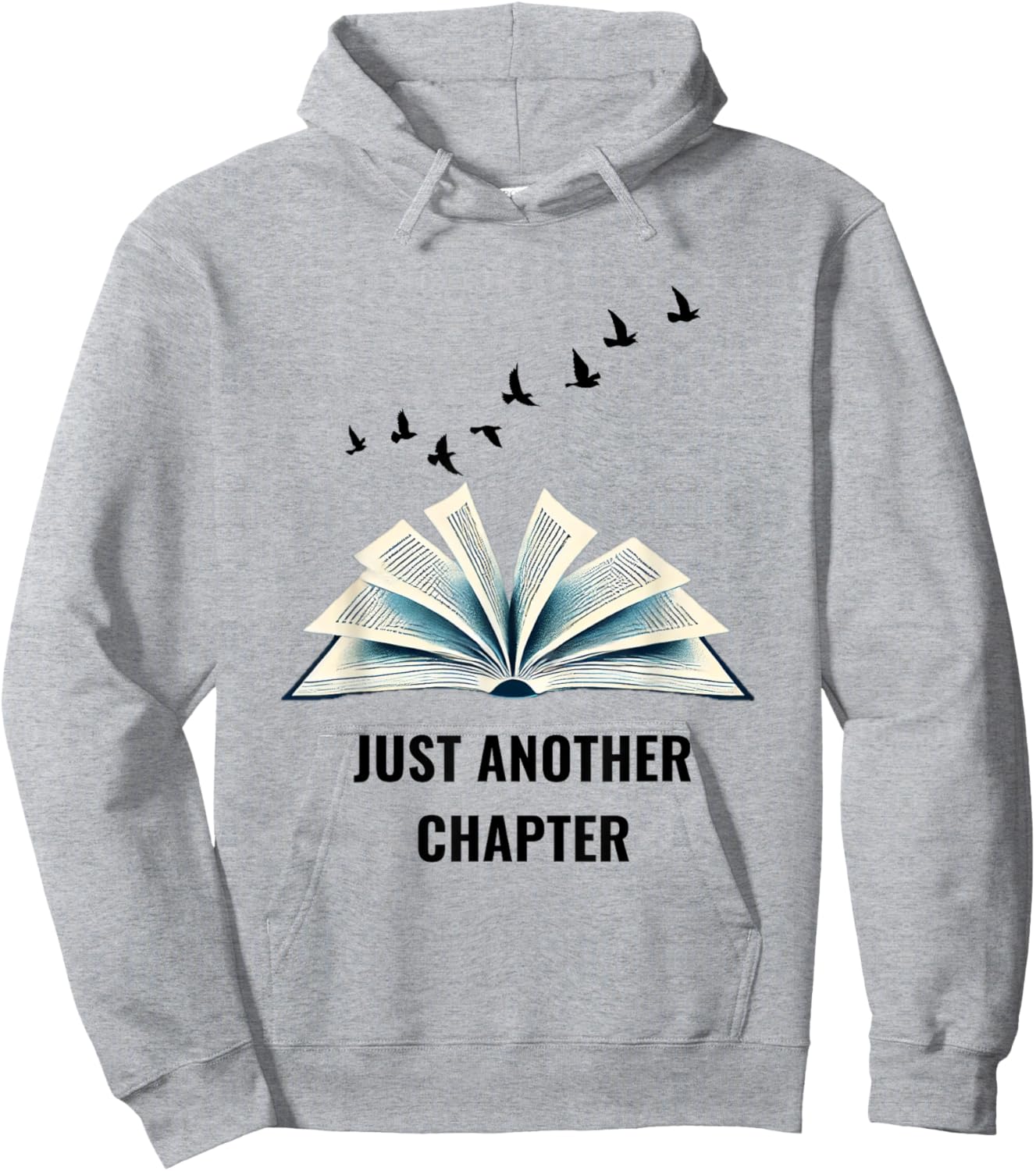 Floating Pages Book Lover Design - Just Another Chapter Hoodie - Hoodie | Ash