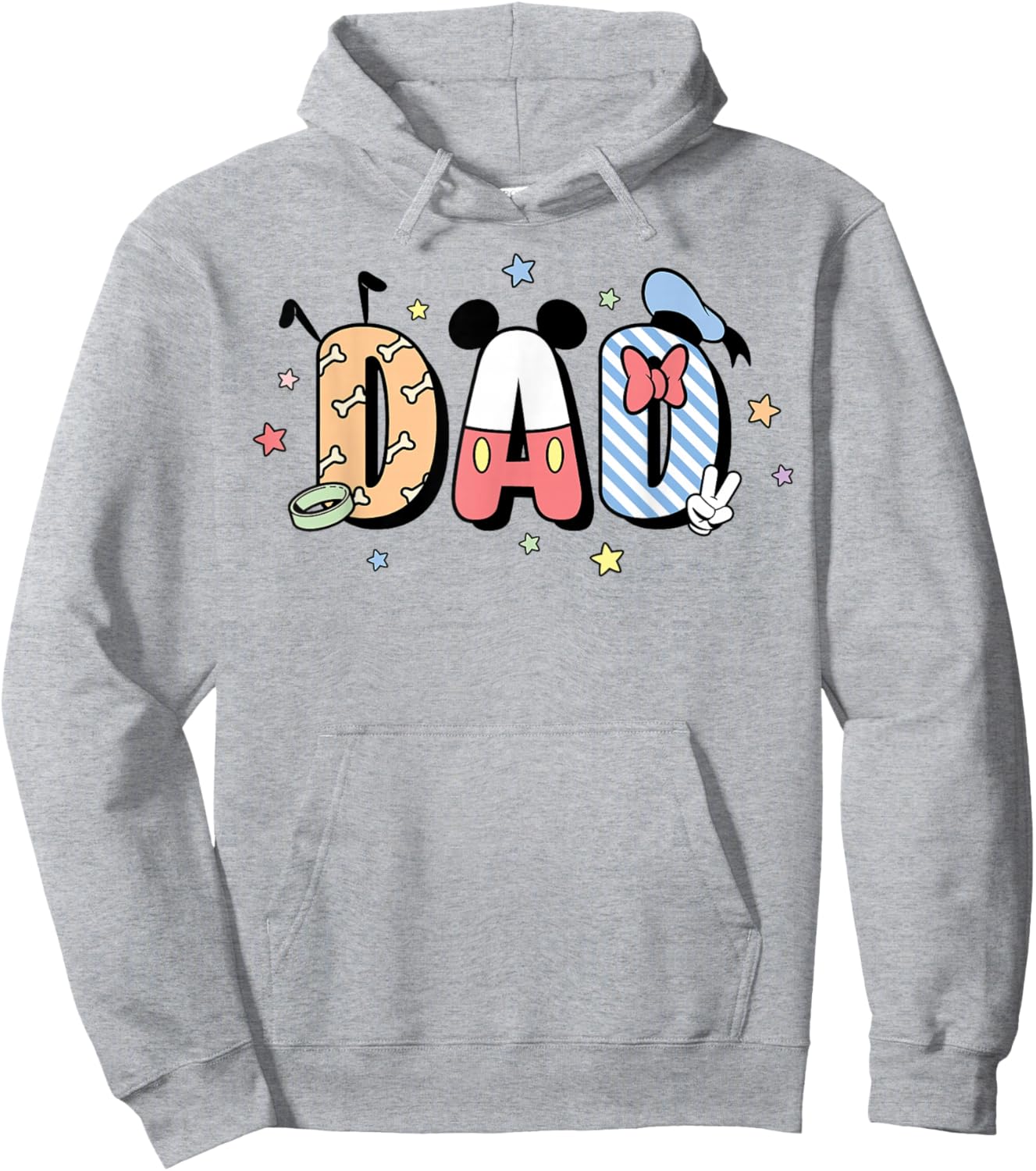 Disney Mickey and Friends Father's Day Dad Pluto Mickey Hoodie - Hoodie | Ash