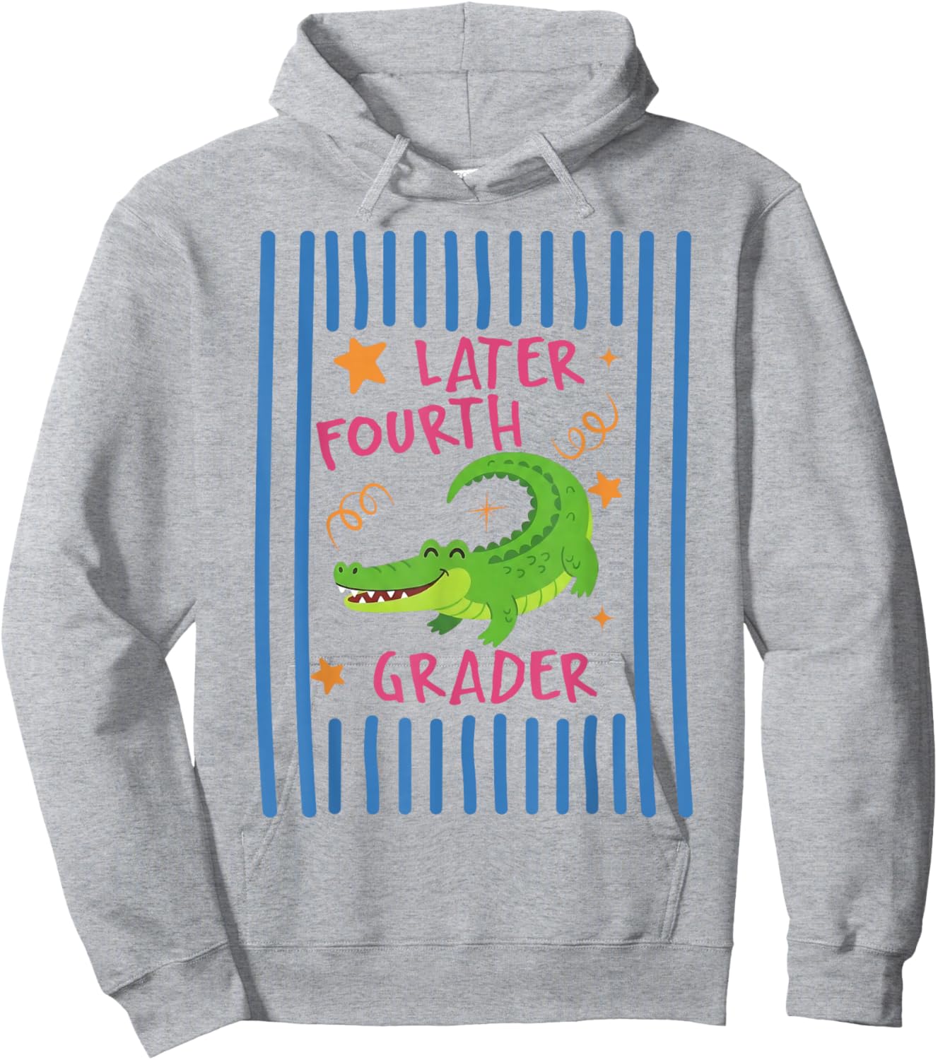 See You Later 4th Grader Last Day School Teacher Alligator Hoodie - Hoodie | Ash