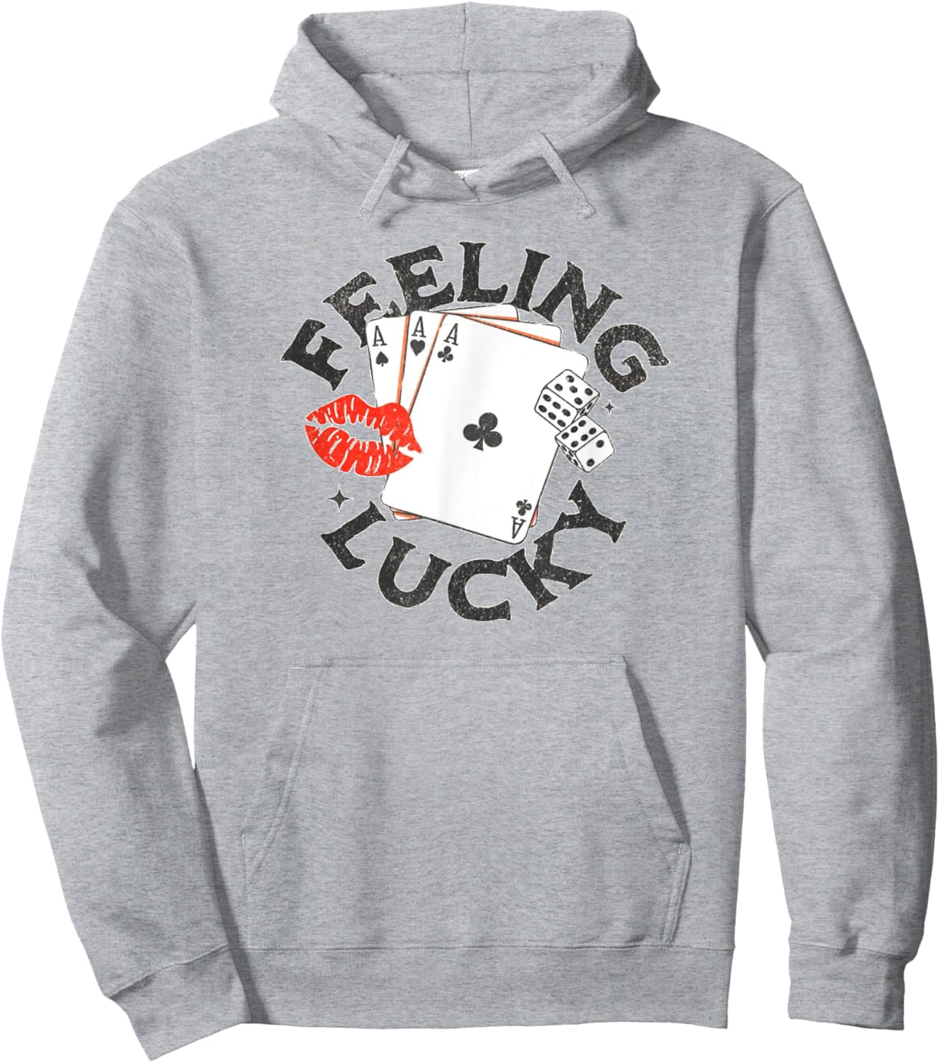 Funny Feeling Casino Lucky Hoodie - Hoodie | Ash