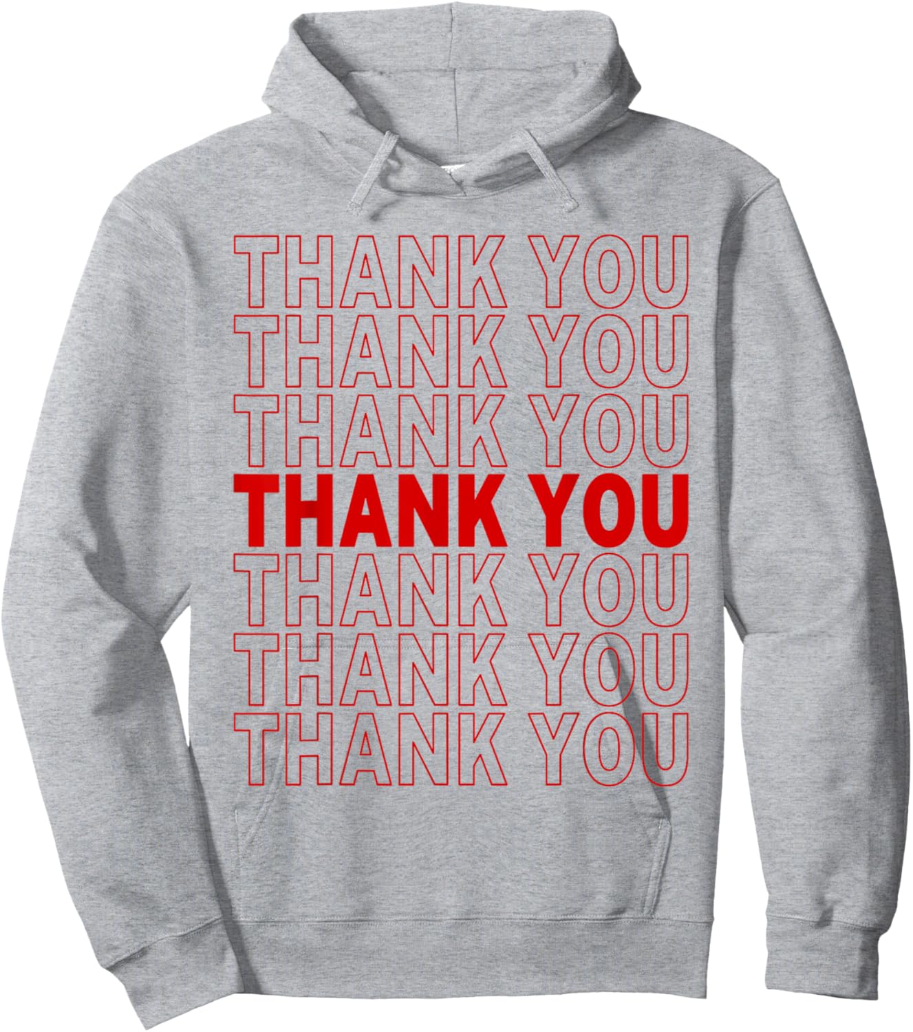 Thank You Bag "Thank You" Hoodie - Hoodie | Ash
