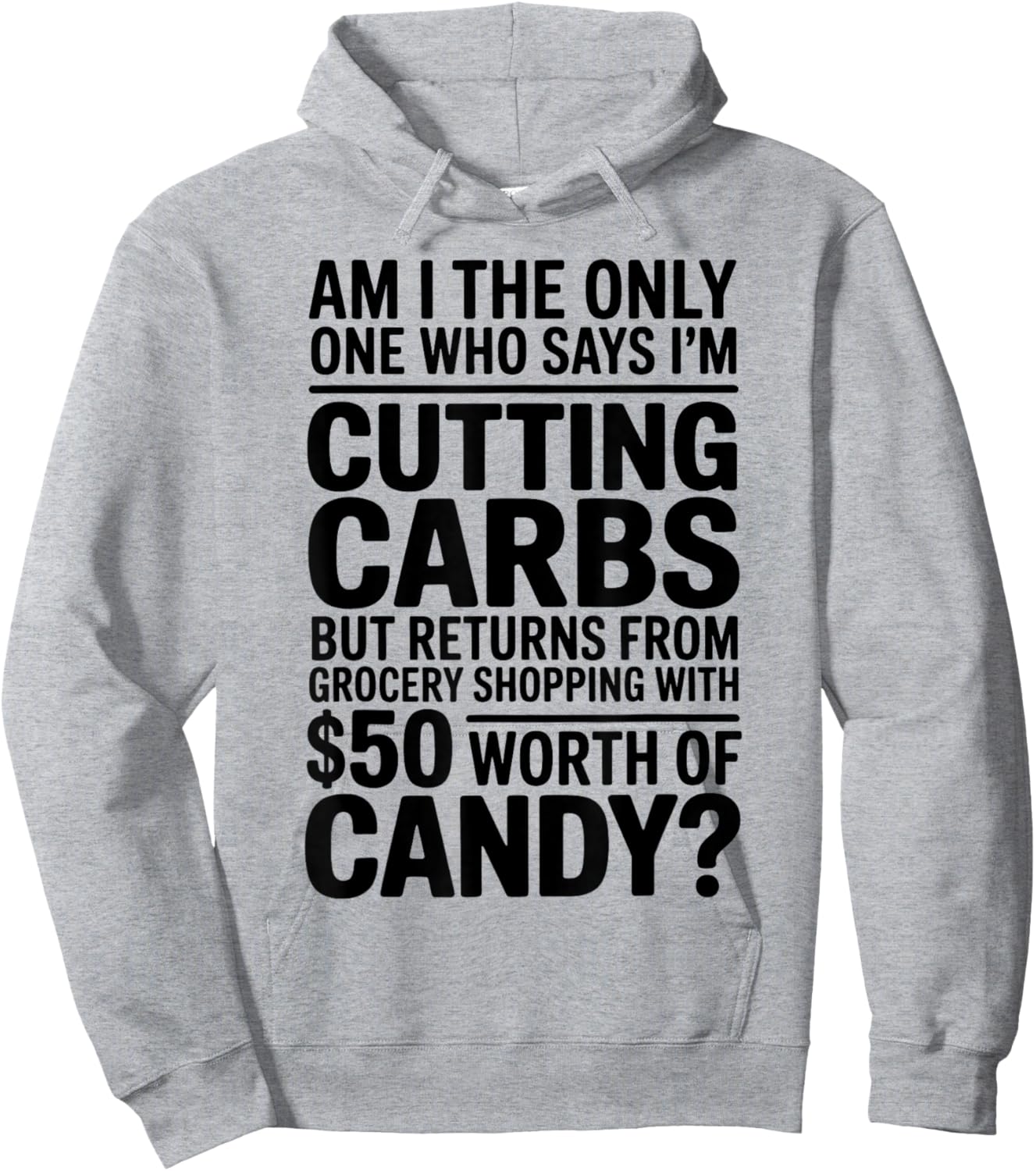 Cutting Carbs But Bought Candy Funny Diet Hoodie - Hoodie | Ash