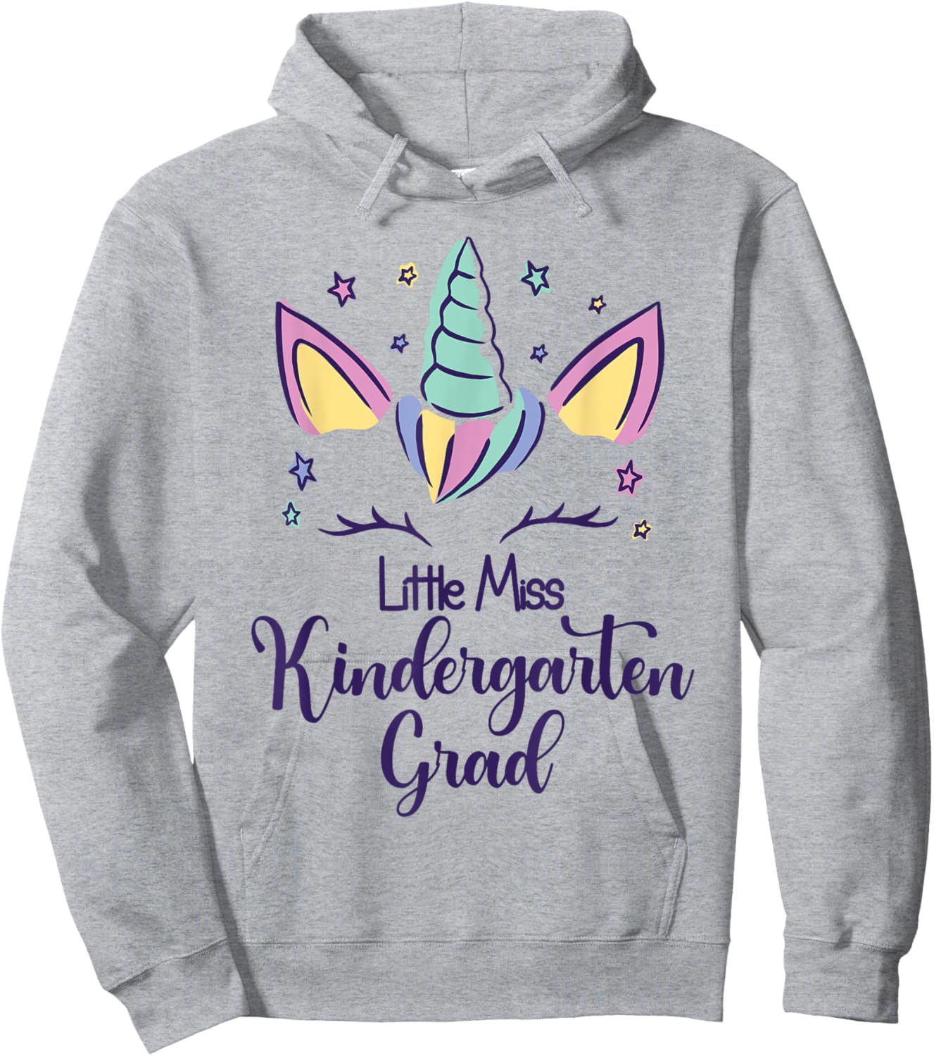 Little Miss Kindergarten Grad 2025 Hoodie - Hoodie | Ash