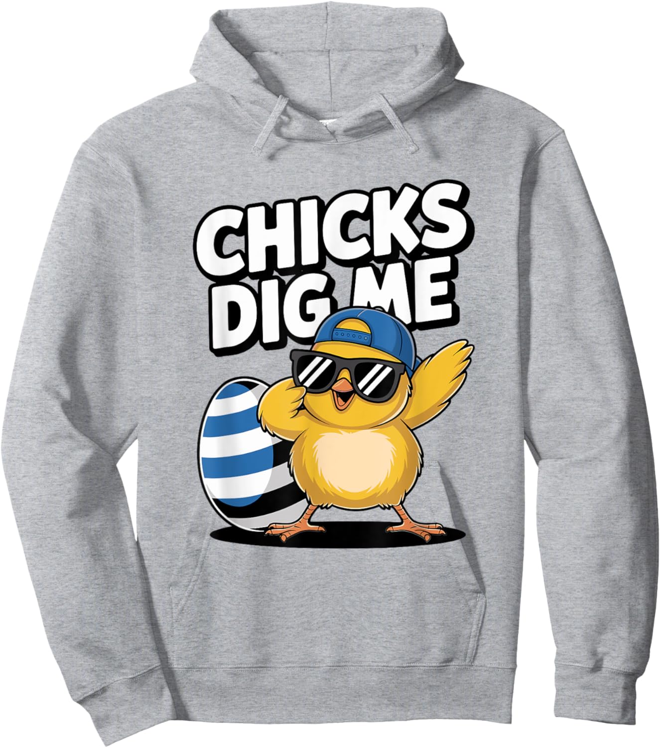 Chicks Dig Me Easter Toddler Boys Men Happy Easter Hoodie - Hoodie | Ash
