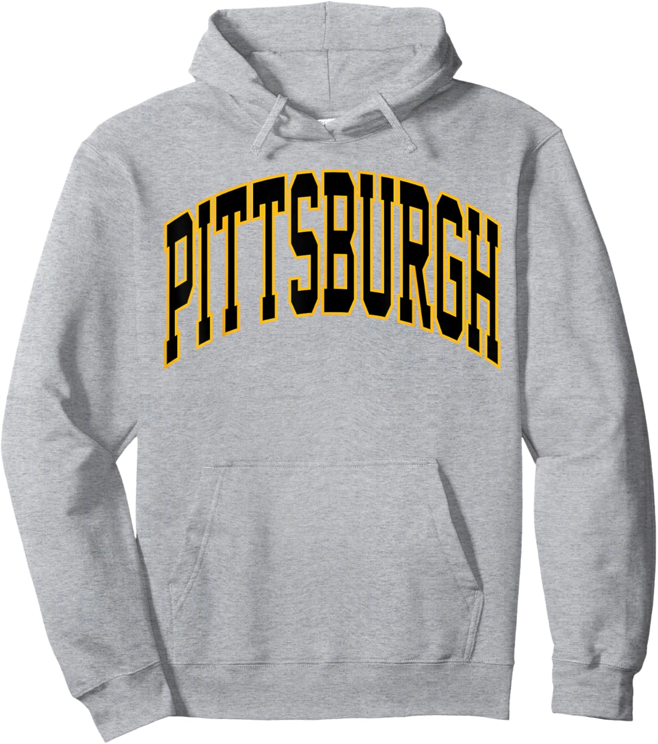 Retro Pittsburgh Throwback Classic Pittsburgh Black Gold Hoodie - Hoodie | Ash