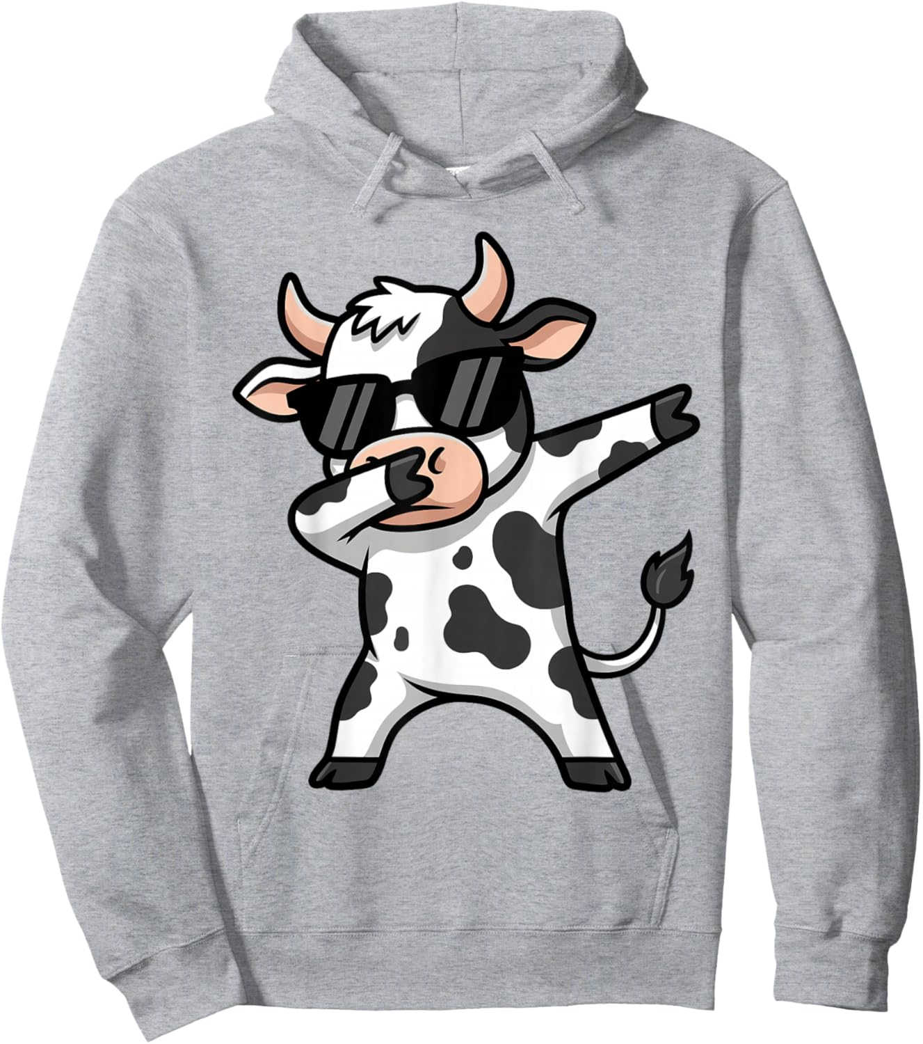 Cute Dabbing Cow Clothes Men Toddler Boys Farm Animal Kids Hoodie - Hoodie | Ash