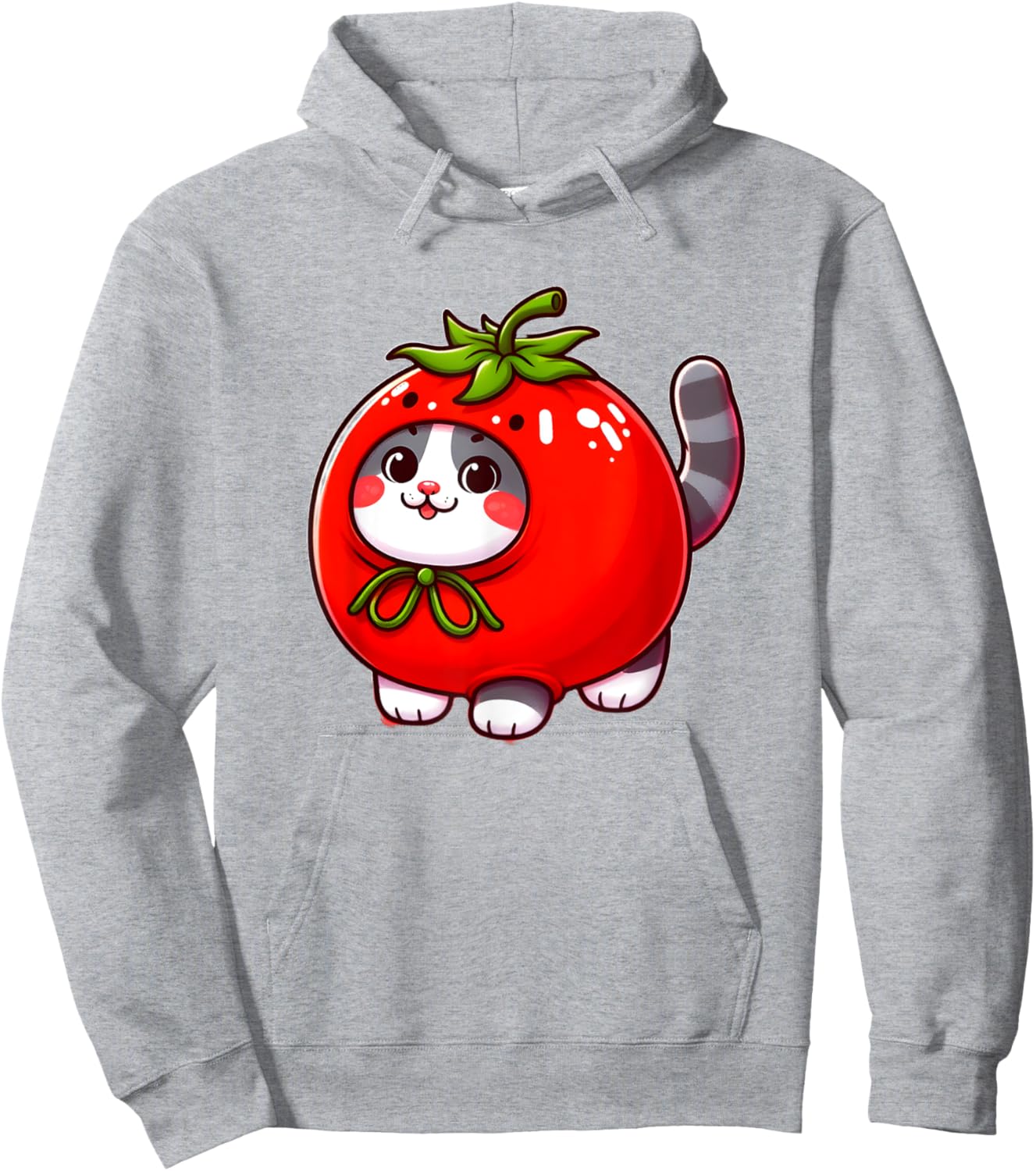 Cat in Tomato Costume Hoodie - Hoodie | Ash