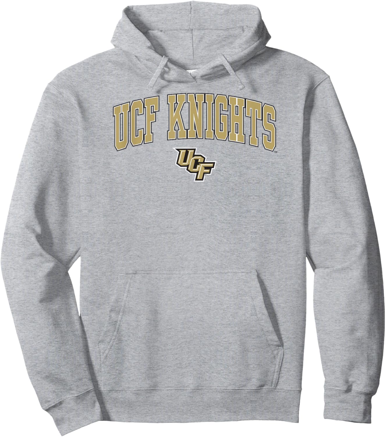 Central Florida Golden Knights Arch Over Gray Hoodie - Hoodie | Ash