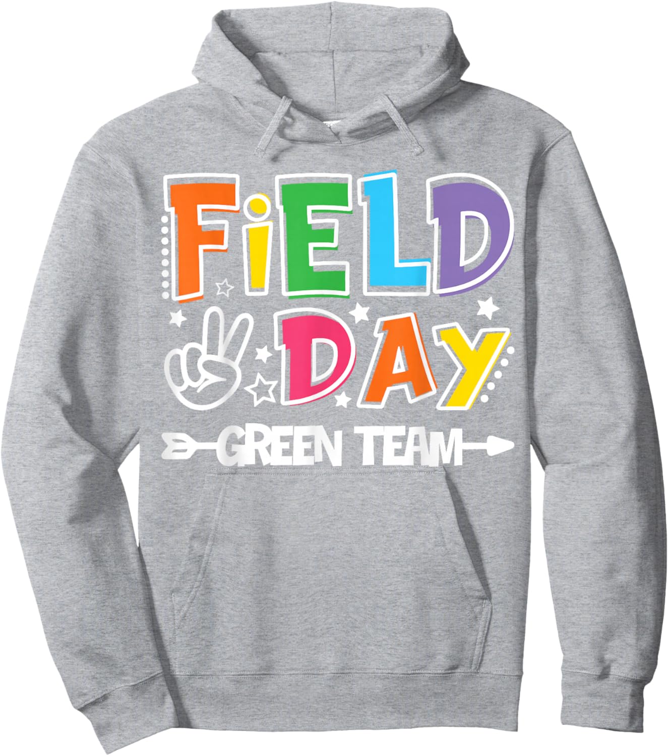 Field Day Green Team Funny for Teacher Kids Field Day Games Hoodie - Hoodie | Ash