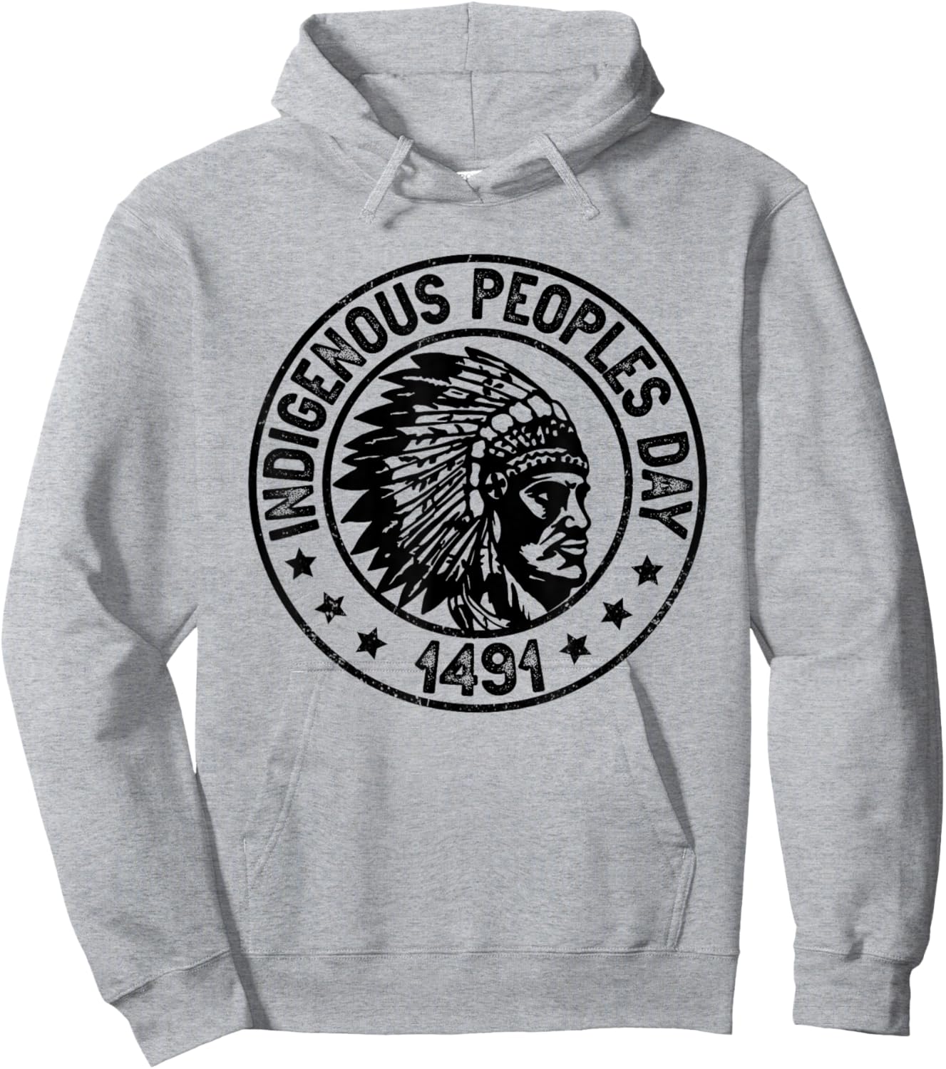 Indigenous Peoples Day Native American Heritage Indian Pride Hoodie - Hoodie | Ash