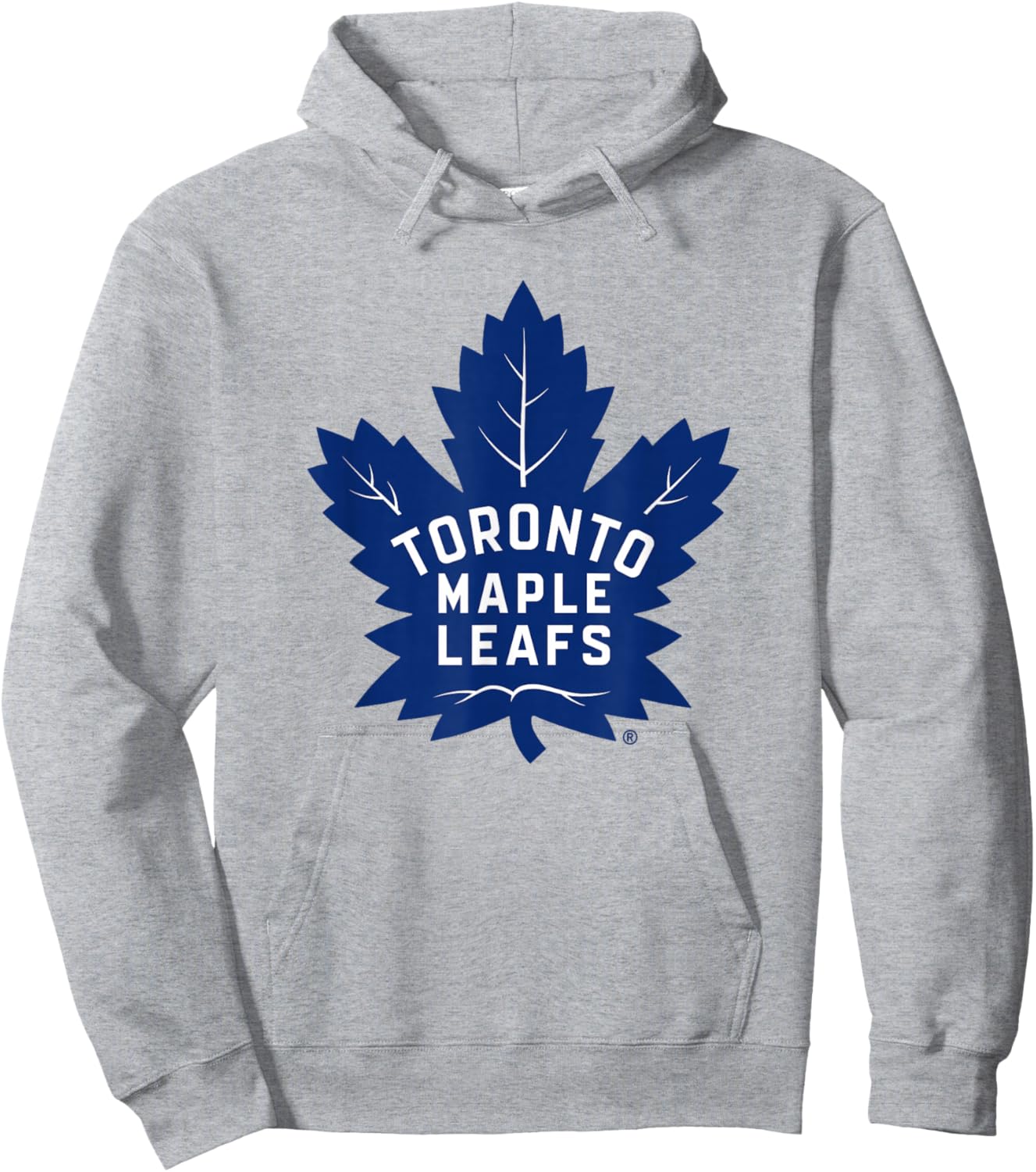 Toronto Maple Leafs Icon Gray Officially Licensed Hoodie - Hoodie | Ash