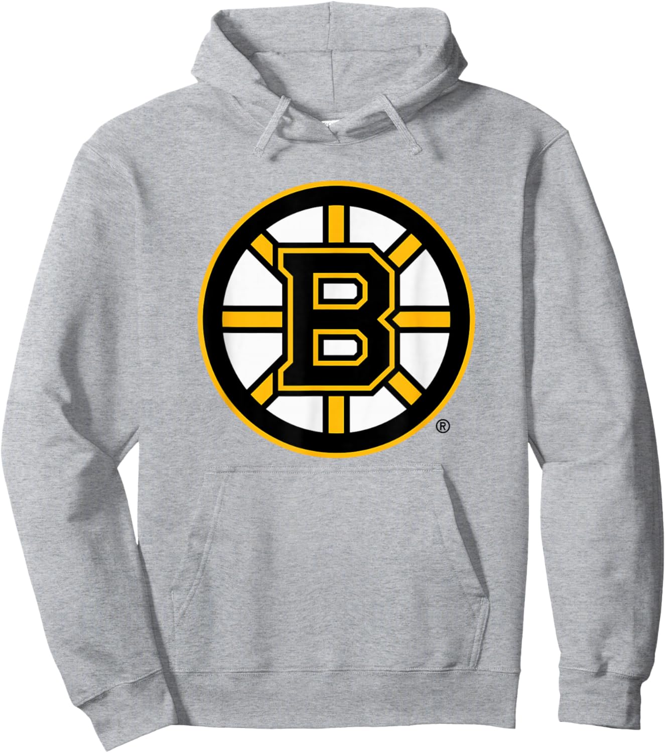 Boston Bruins Icon Gray Officially Licensed Hoodie - Hoodie | Ash
