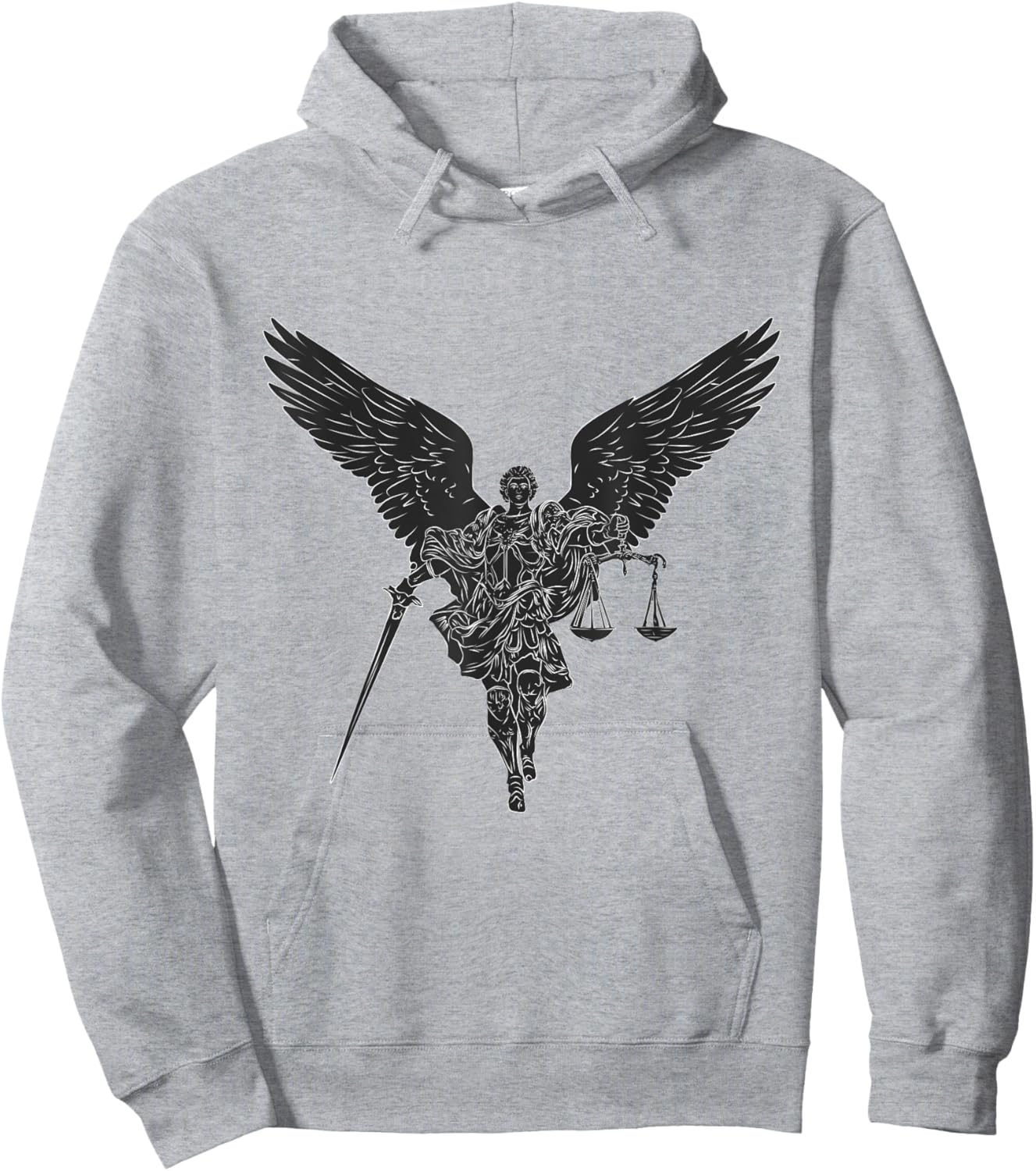 St Michael the archangel warrior of justice. Christian faith Hoodie - Hoodie | Ash