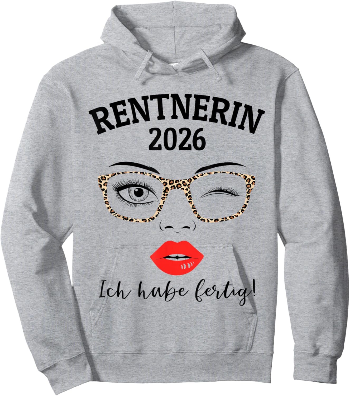with German Text "Ich Habe fertig" [German Language] Hoodie - Hoodie | Ash