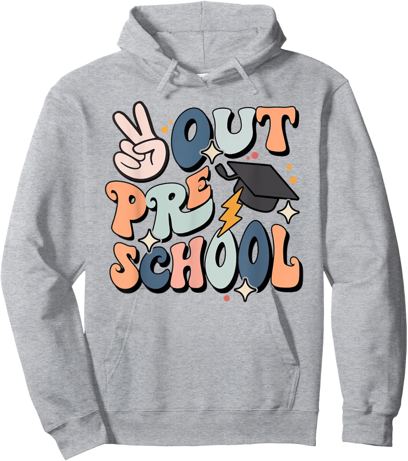 Last Day Of Preschool Smile Face Peace Out Preschool Kids Hoodie - Hoodie | Ash