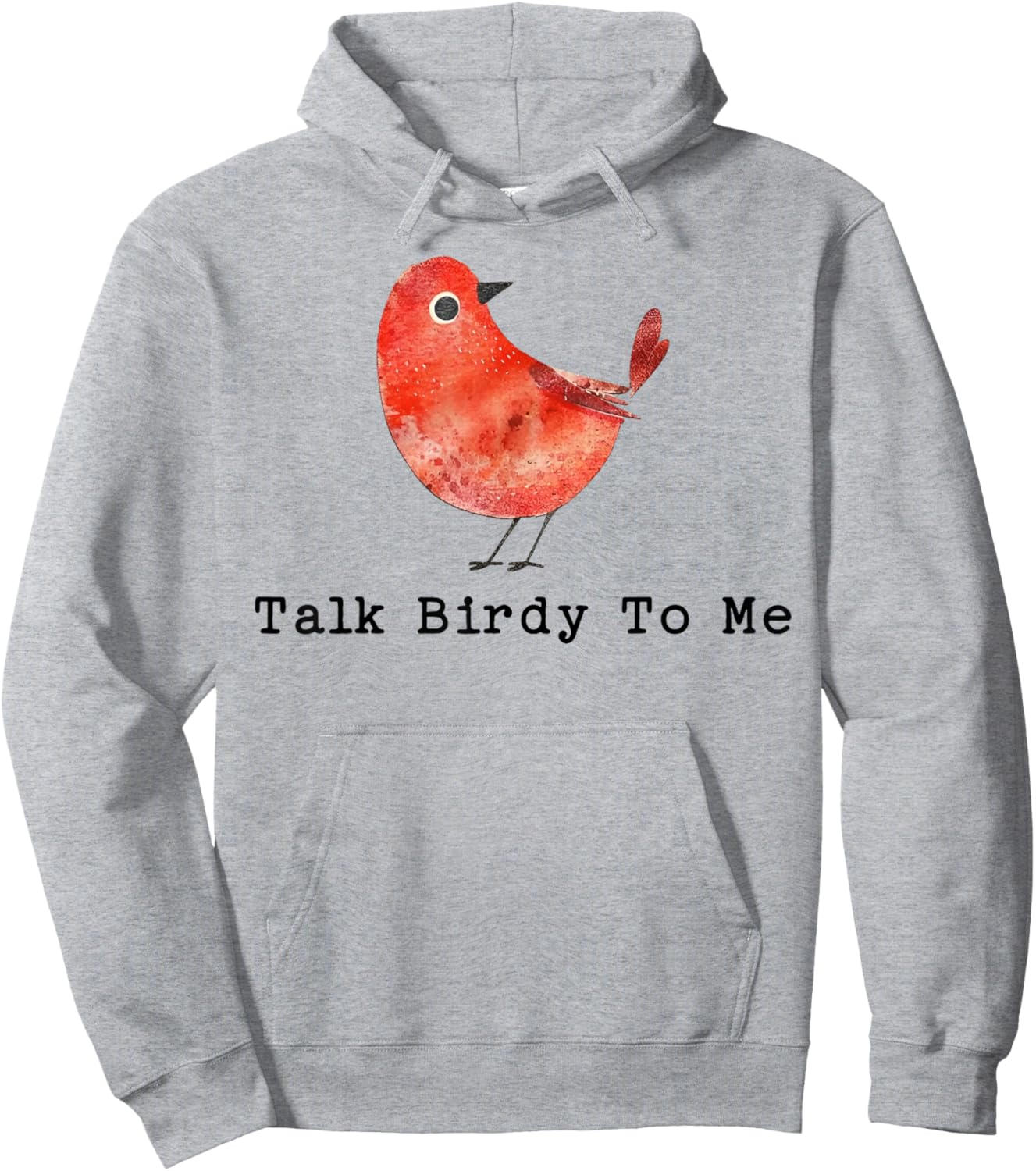 Funny Talk Birdy to Me Hoodie - Hoodie | Ash