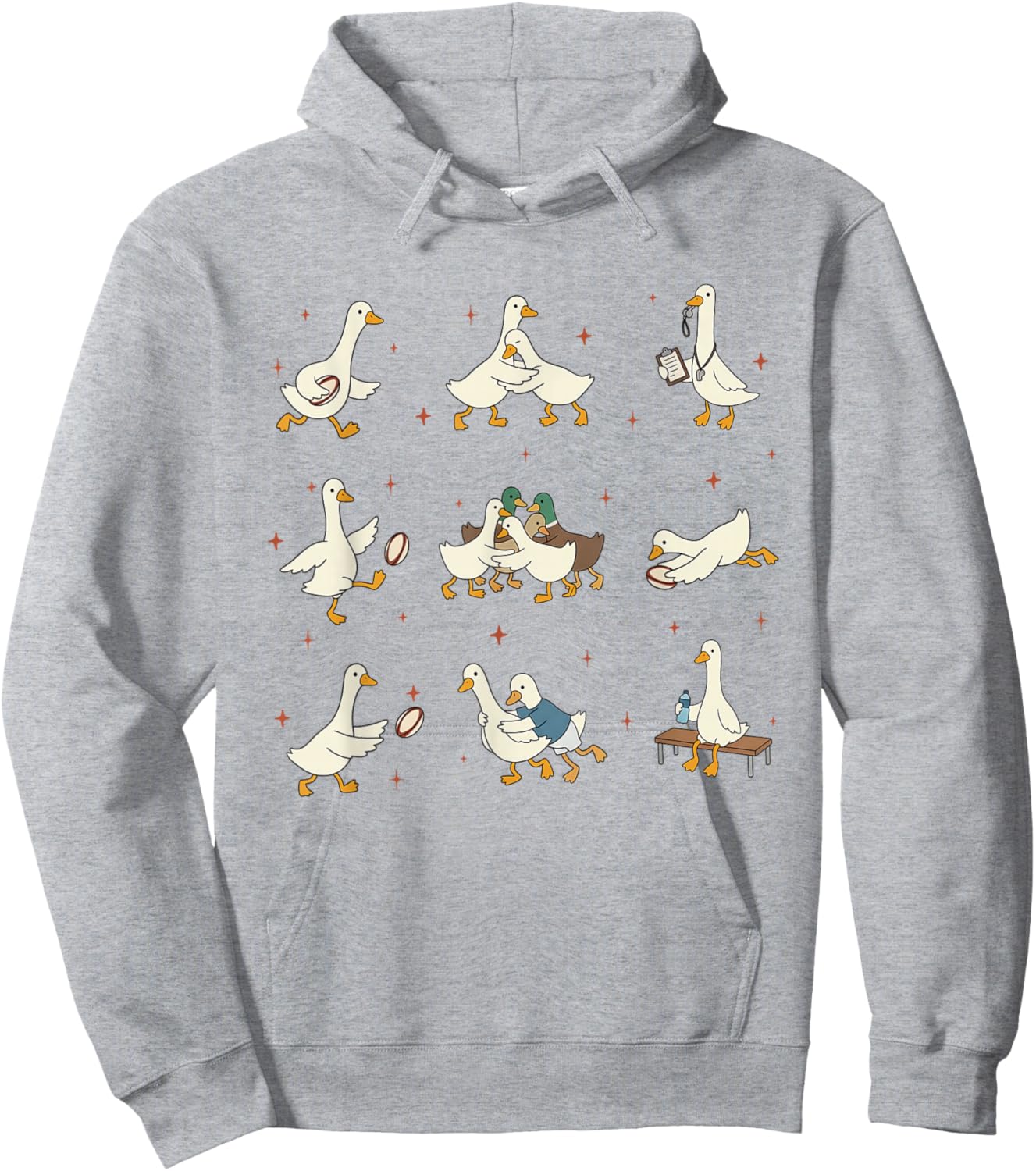Rugby Silly Goose Funny Rugby Player Team Rugby Union Hoodie - Hoodie | Ash