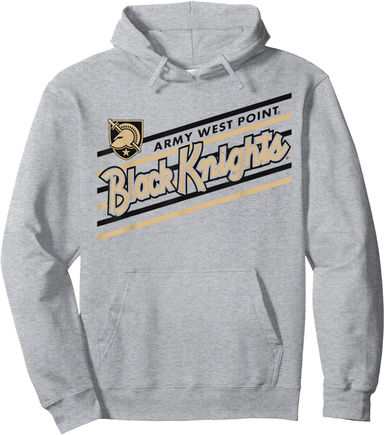 Army Black Knights Retro Performer White Officially Licensed Hoodie - Hoodie | Ash