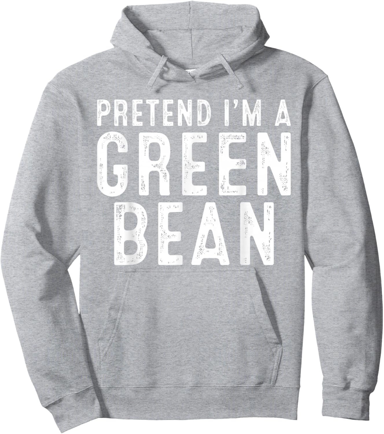 Pretend I'm A Green Bean Family Lazy Easy Halloween Costume Hoodie - Hoodie | Ash