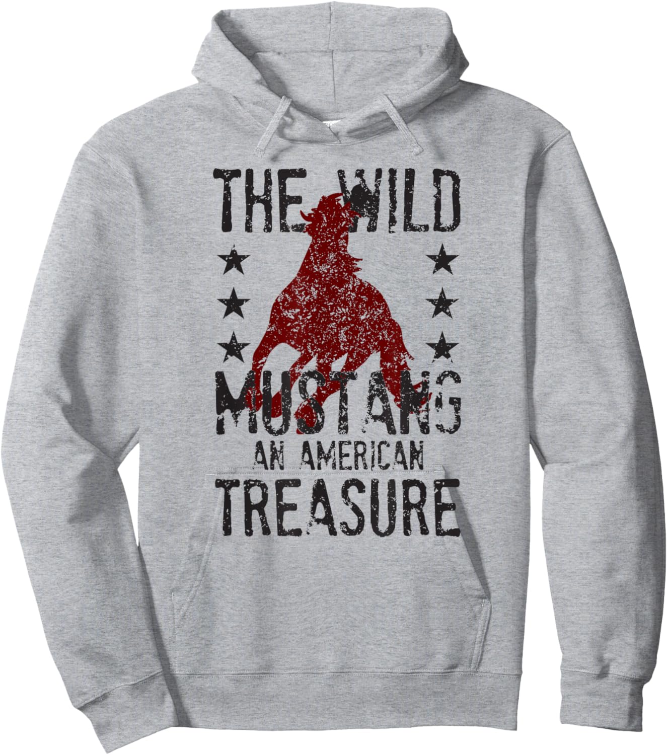 The Wild Mustang An American Treasure Funny Horse Rider Hoodie - Hoodie | Ash