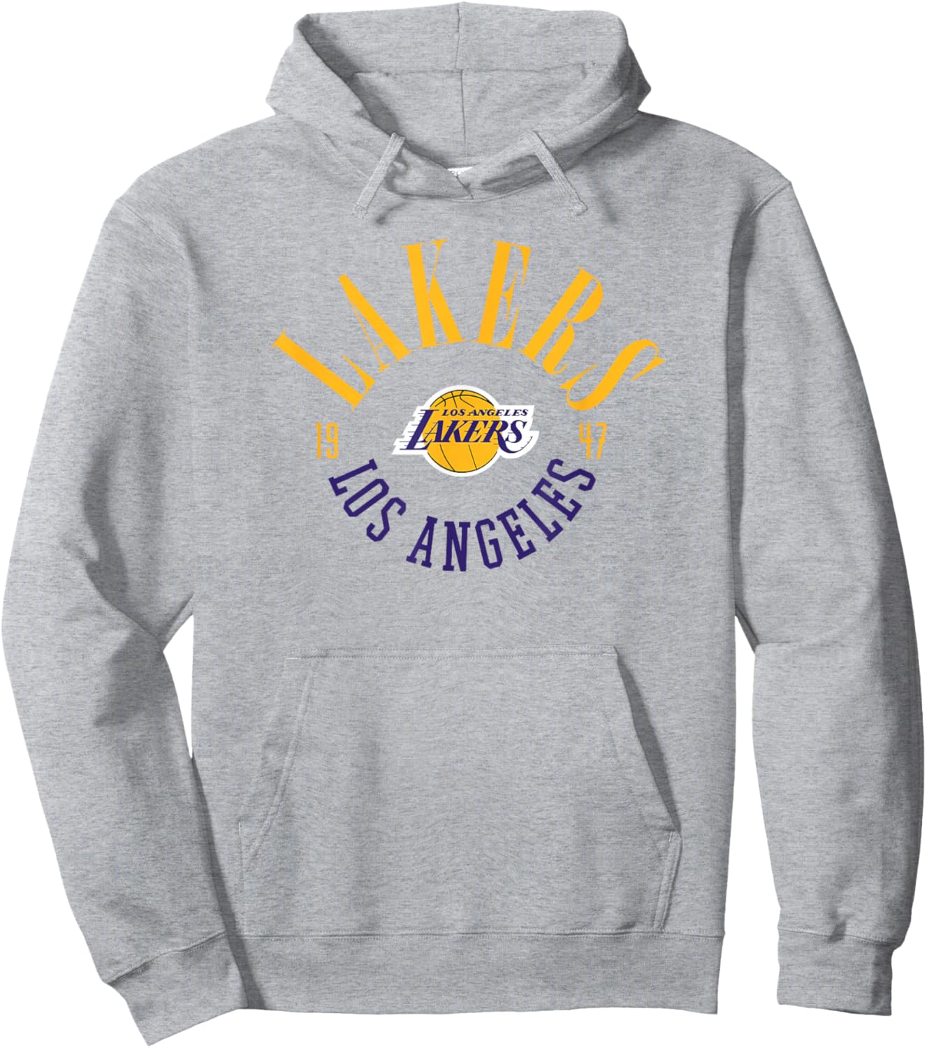 Official NBA Los Angeles Lakers Range Hoodie - Hoodie | Ash