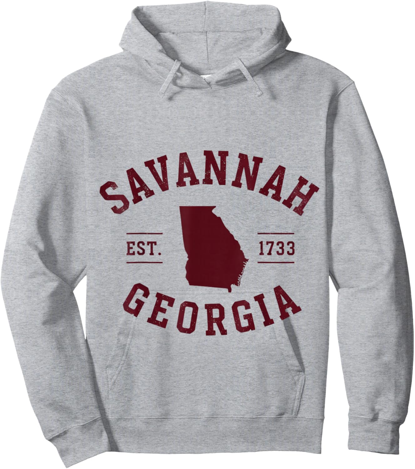 Savannah Georgia Est 1733 Vintage City Hoodie - Hoodie | Ash