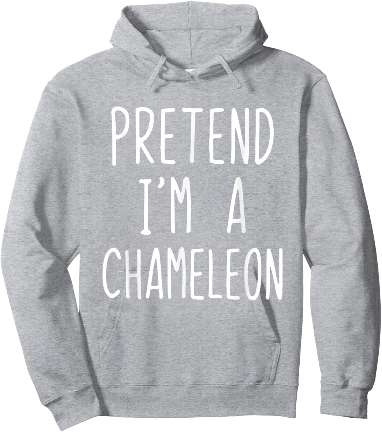 Pretend I'm A Chameleon Costume Halloween Lazy Adult Kids Hoodie - Hoodie | Ash