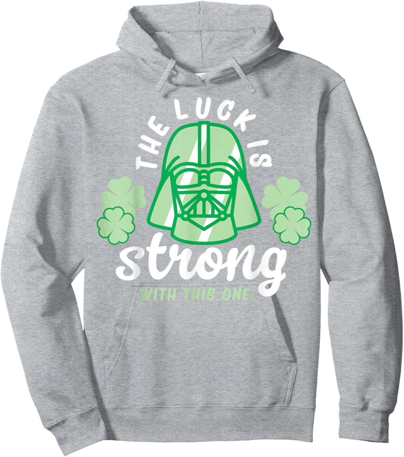 Star Wars St. Patrick's Day The Luck Is Strong Darth Vader Hoodie - Hoodie | Ash