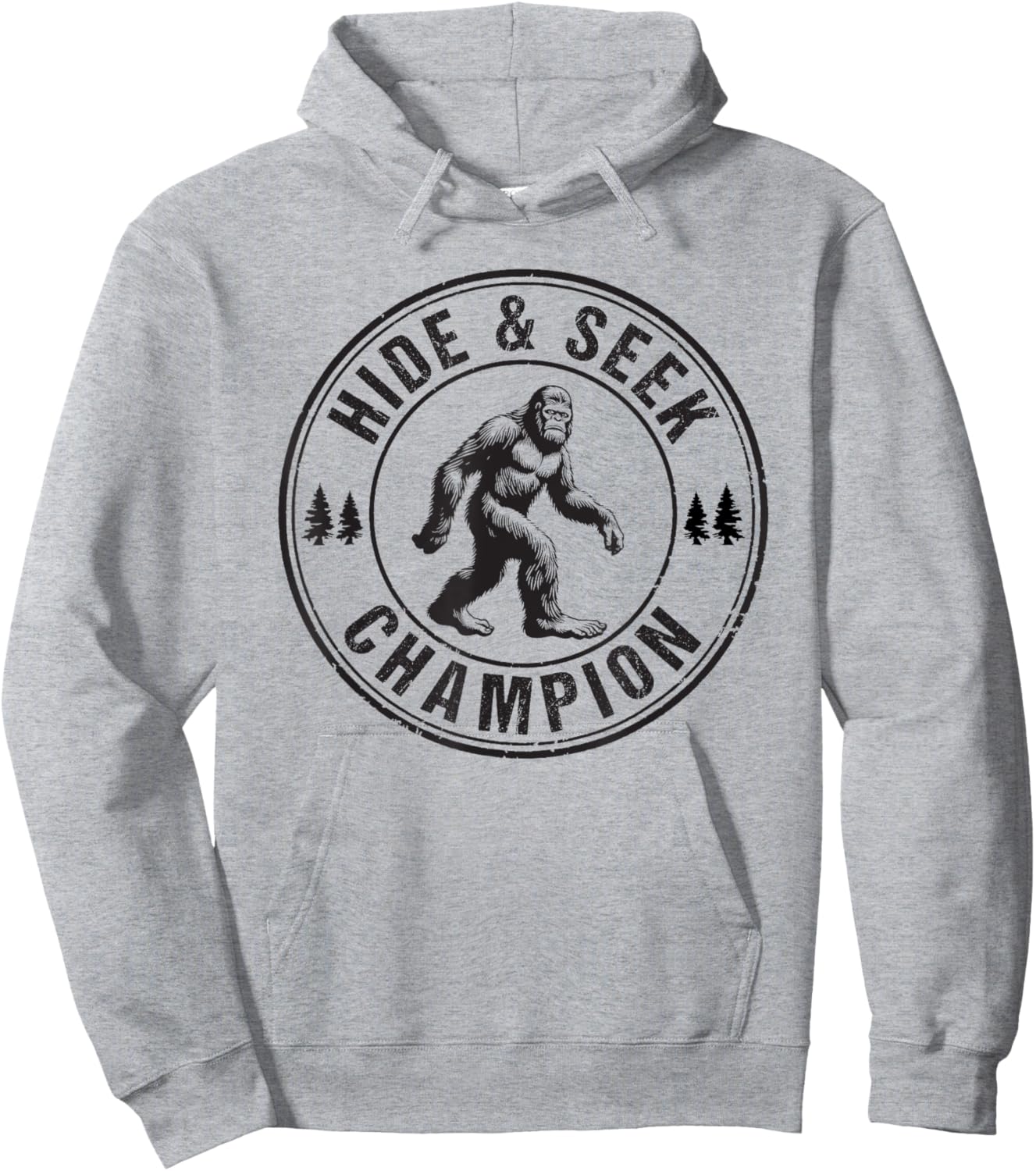 Bigfoot Hide And Seek Champion Sasquatch Hoodie - Hoodie | Ash
