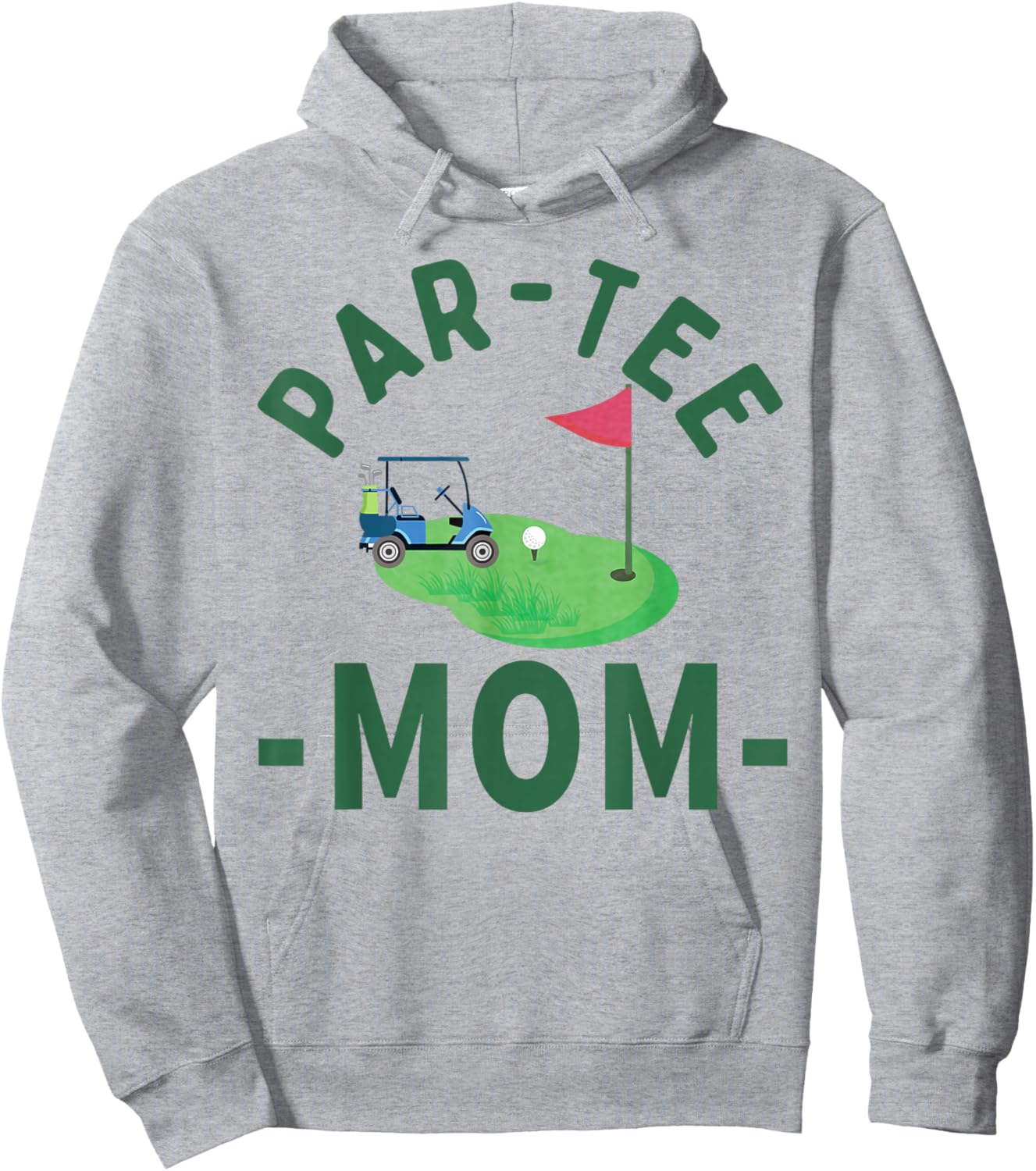The Par Mom Hole in One Golf Parents Matching Family Hoodie - Hoodie | Ash