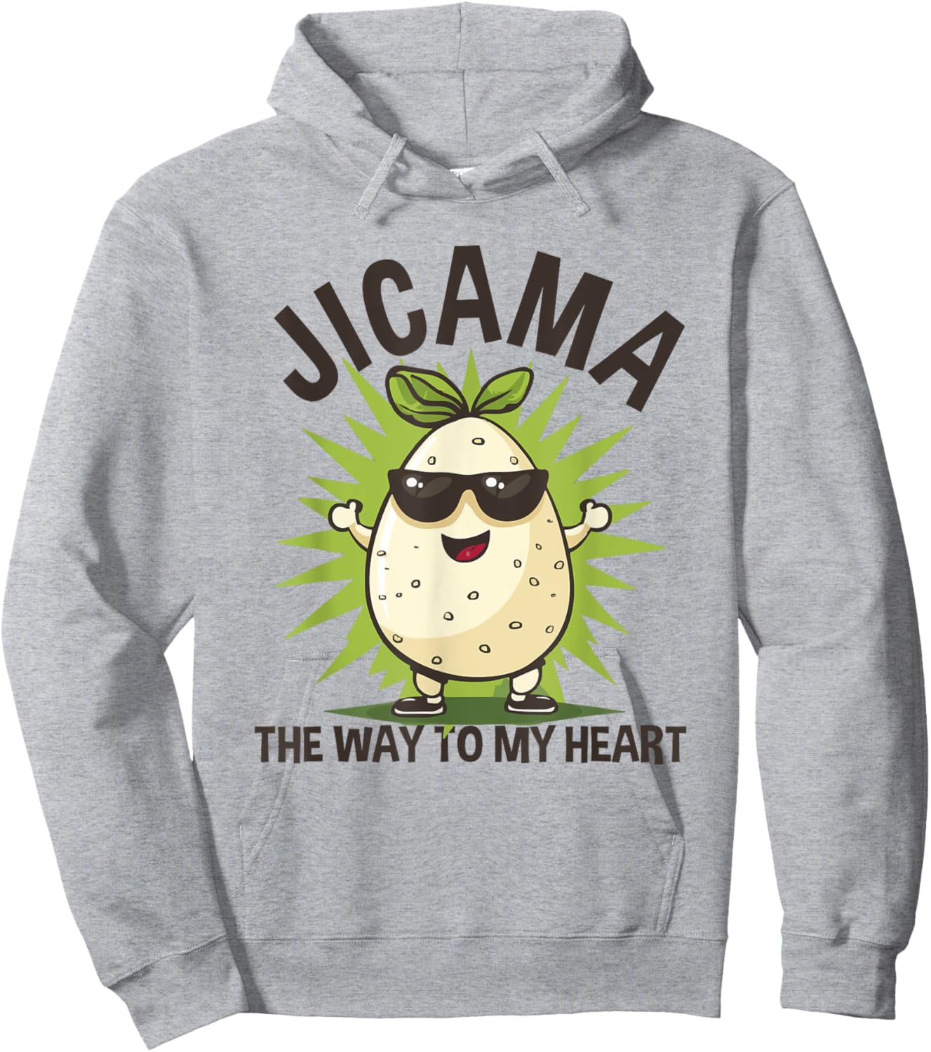 Jicama Turnip Way To My Heart Root Vegetable Hoodie - Hoodie | Ash