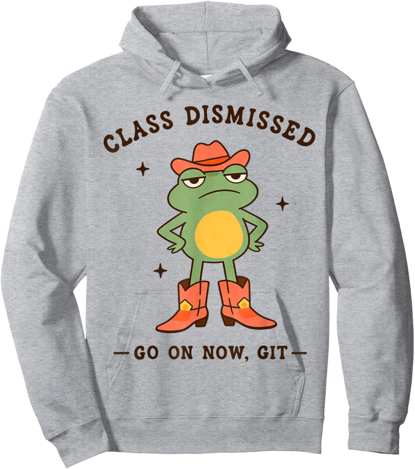 Class Dismissed Go On Now Git Funny Frog Teacher Hoodie - Hoodie | Ash