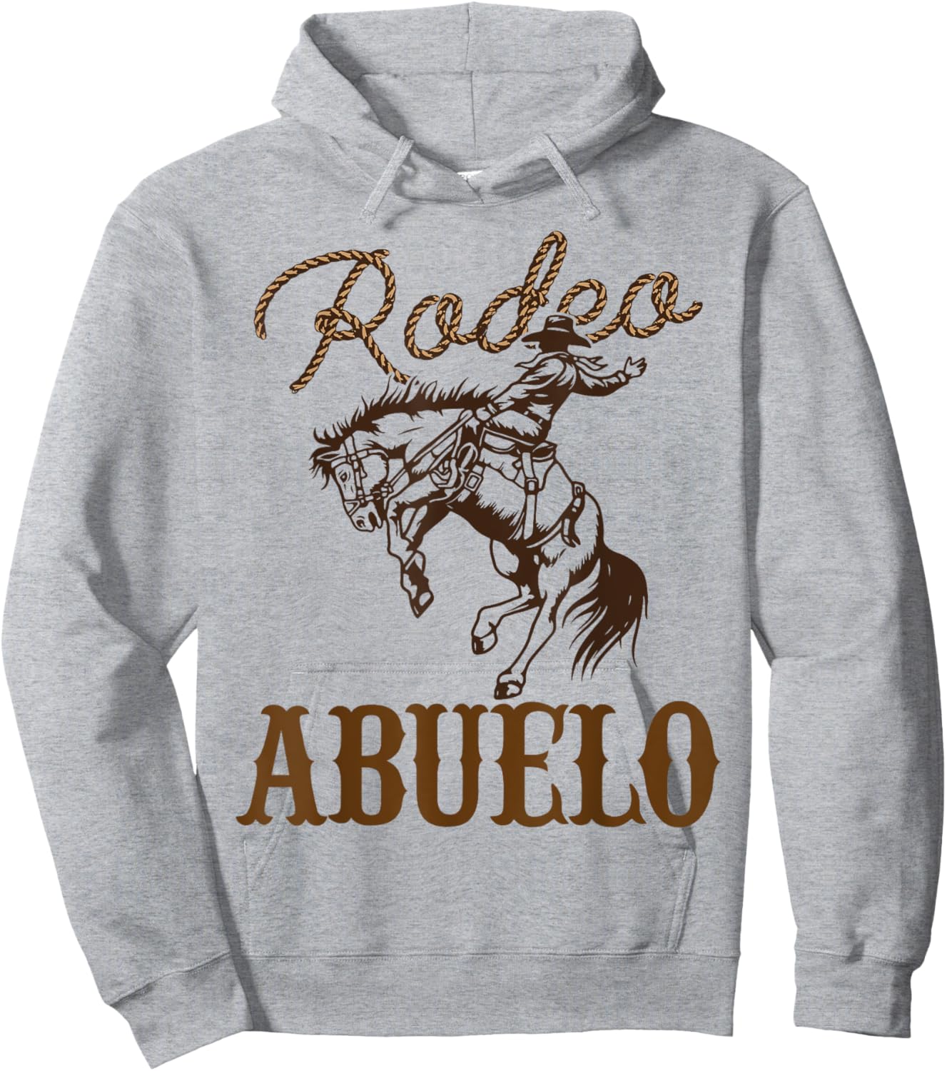 Abuelo Birthday Cowboy Cowgirl Western Rodeo Grandpa Party Hoodie - Hoodie | Ash