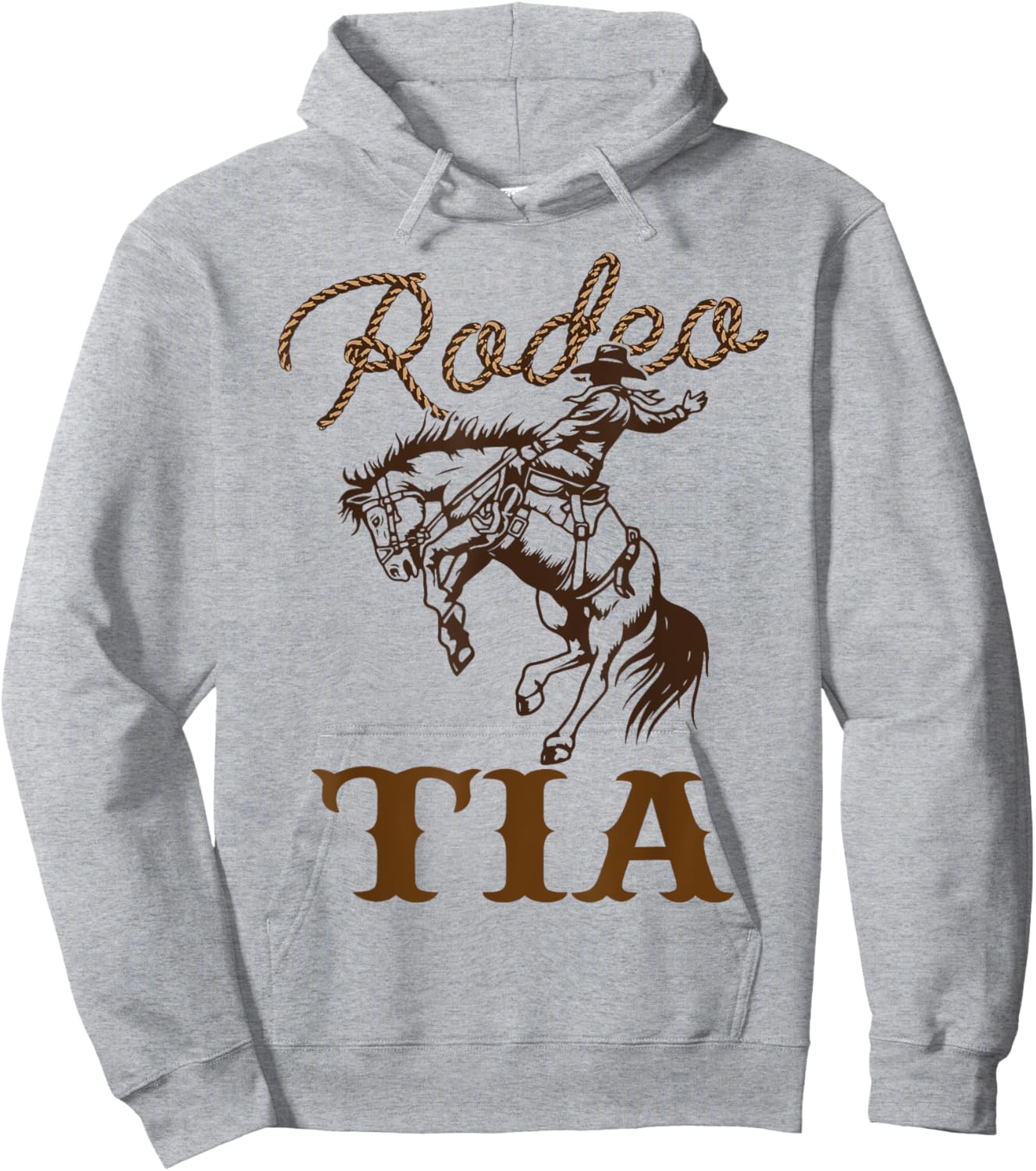 Tia Birthday Cowboy Cowgirl Western Rodeo Aunt Bday Party Hoodie - Hoodie | Ash