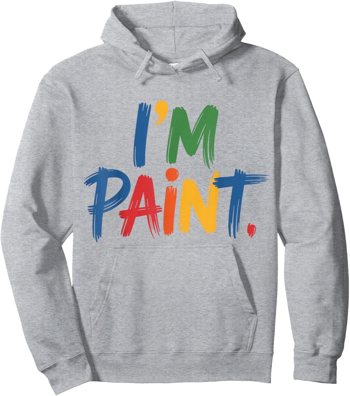 I Heart Love to Finger Paint I'm Paint Cute Couple Valentine Hoodie - Hoodie | Ash