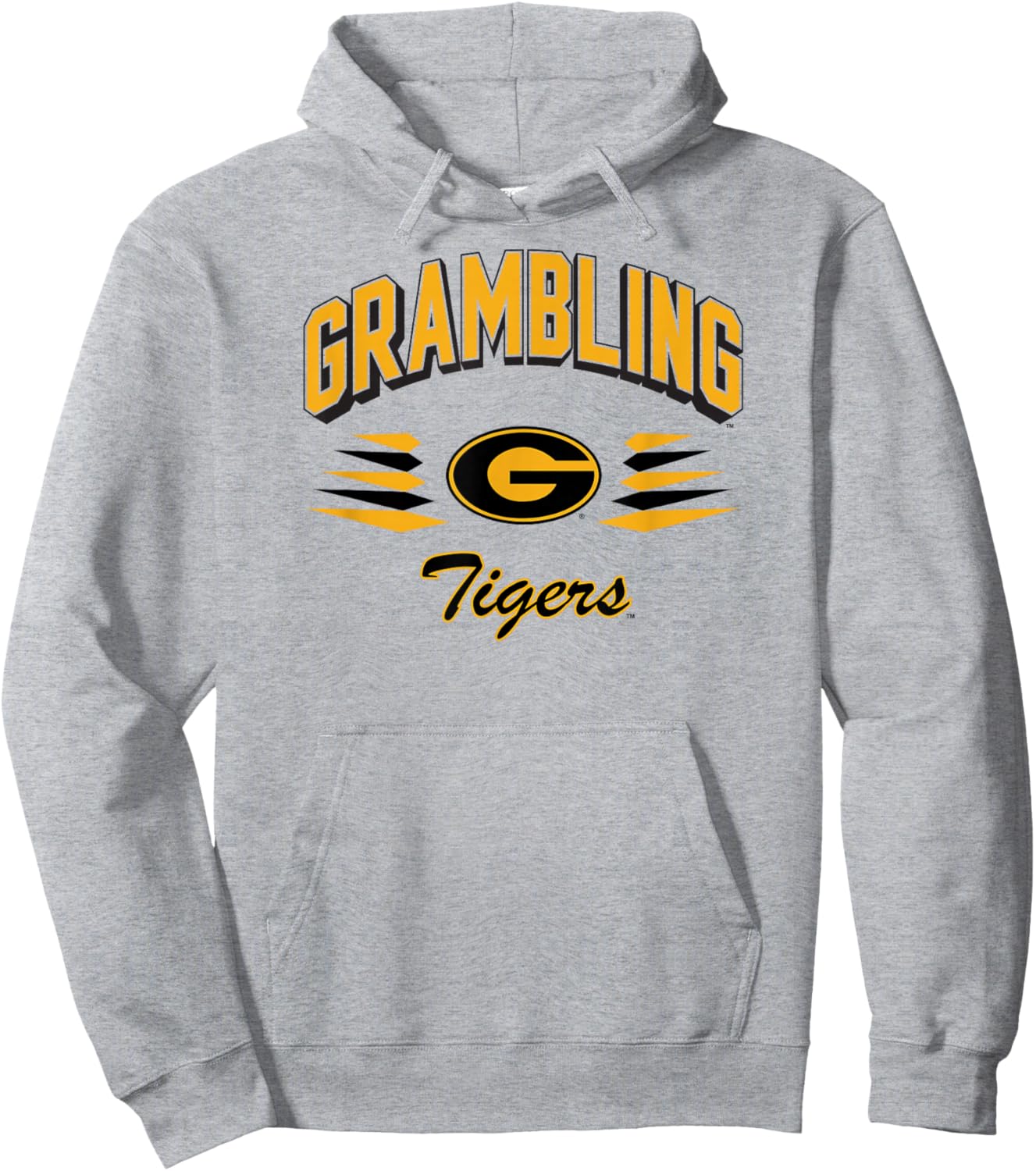 Grambling Tigers Retro Diamond White Officially Licensed Hoodie - Hoodie | Ash