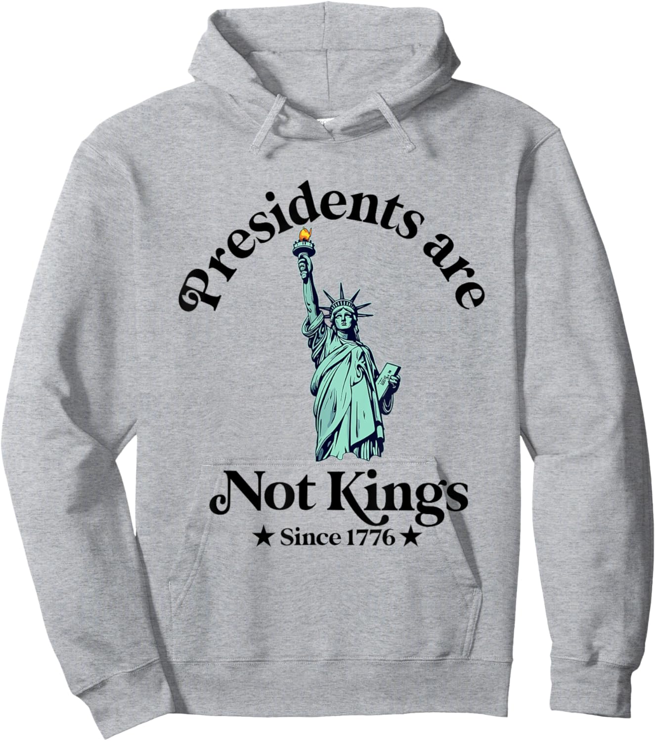 USA Flag Democracy Hoodie - Hoodie | Ash