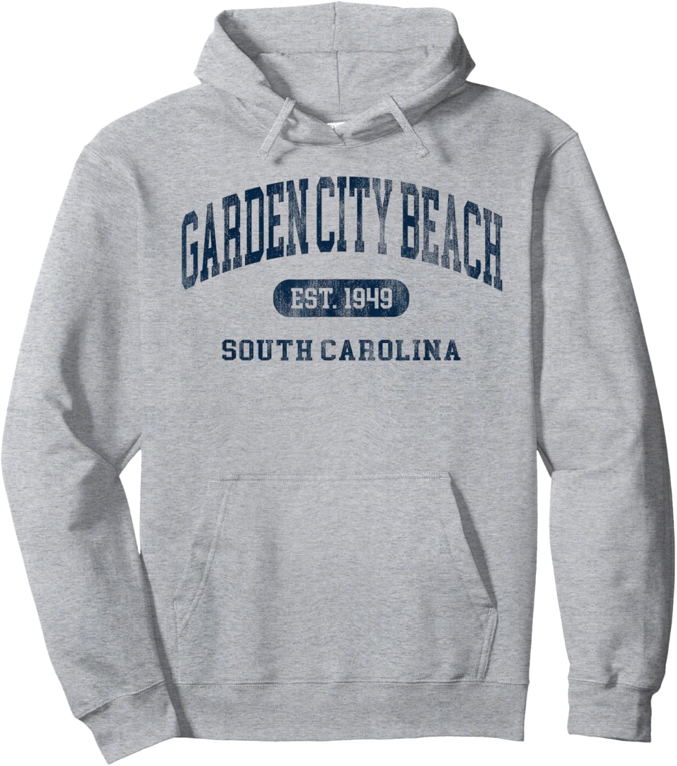 Garden City Beach South Carolina Retro Preppy Souvenir Hoodie - Hoodie | Ash