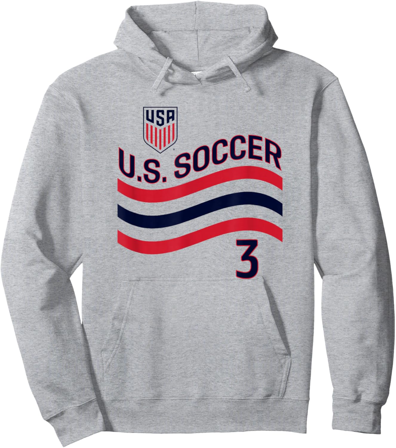 Chris Richards 3 White USMNT Officially Licensed Hoodie - Hoodie | Ash