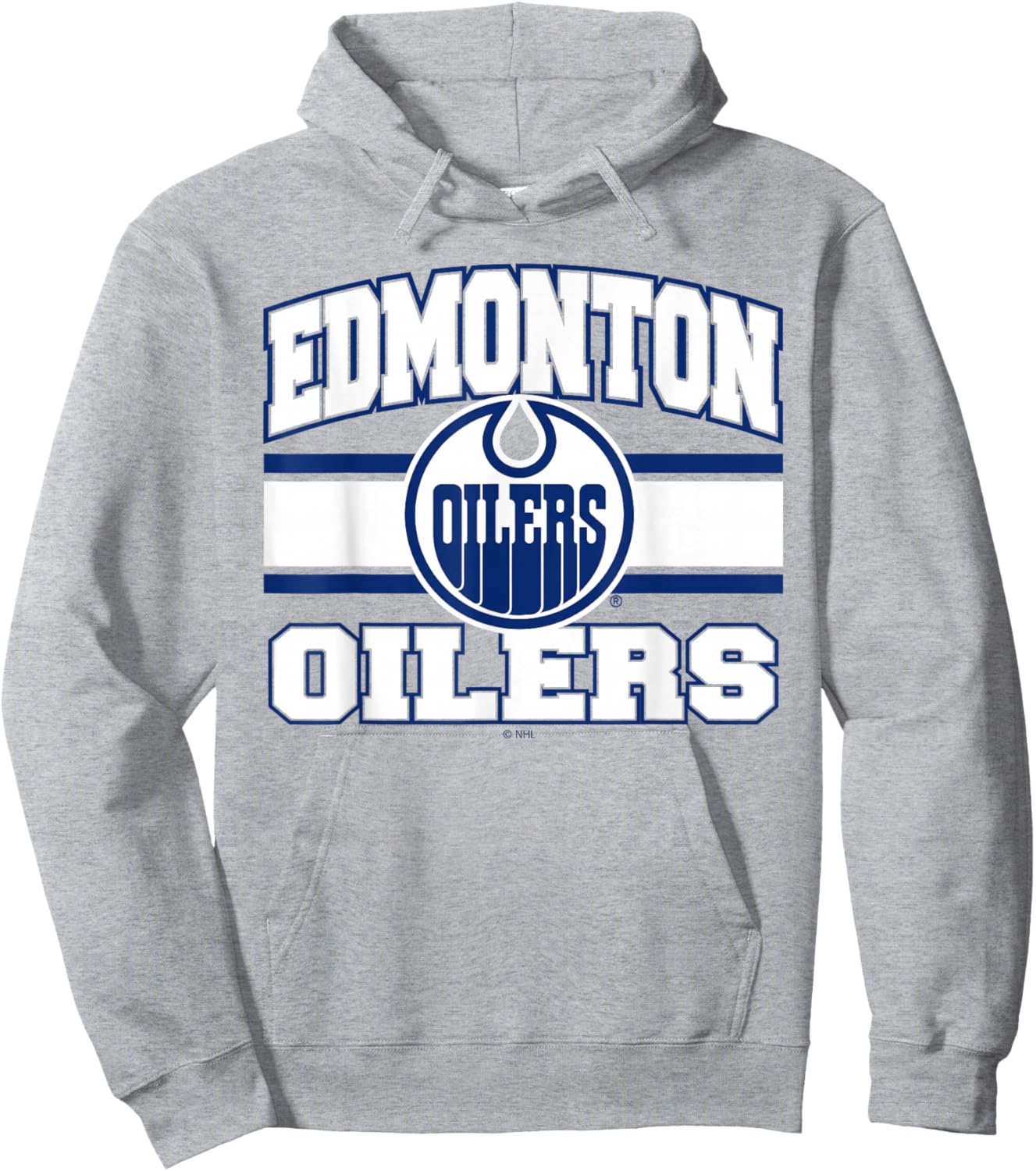 Edmonton Oilers Stripe Orange Officially Licensed Hoodie - Hoodie | Ash