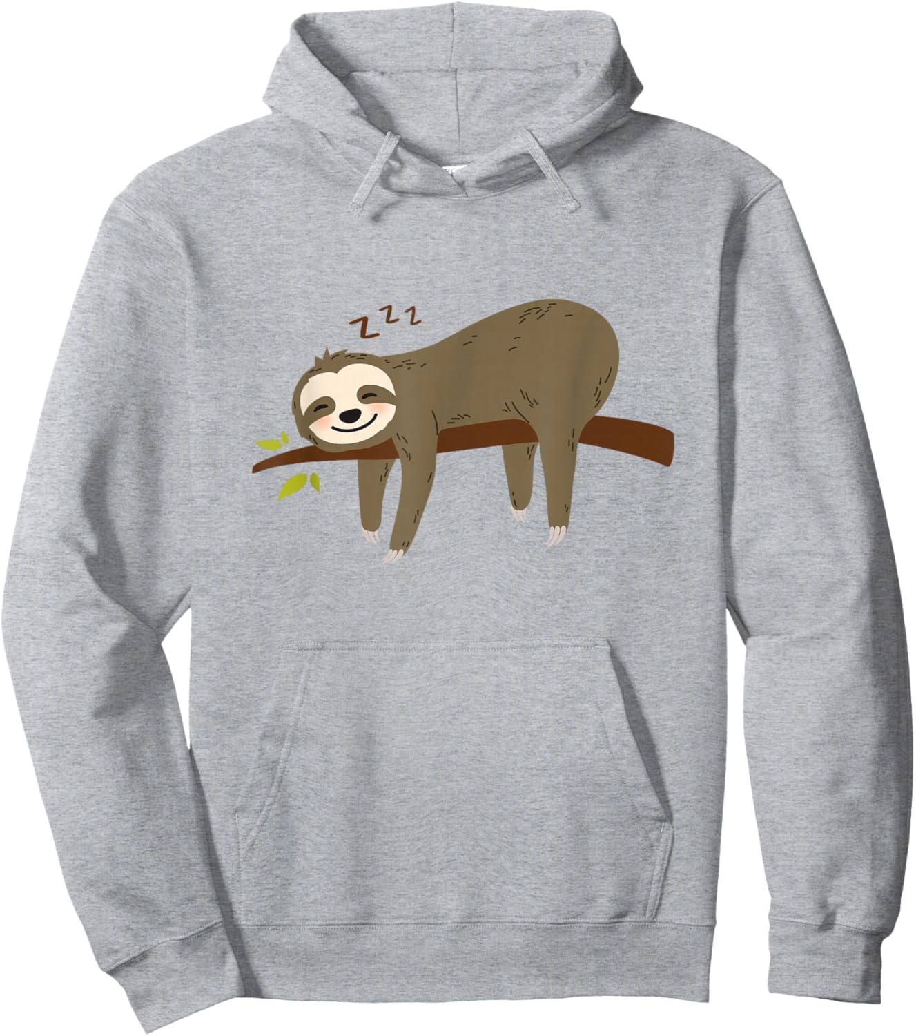Funny Cute Pajama Sleeping Pjs Men Women Sleep Pajamas Sloth Hoodie - Hoodie | Ash