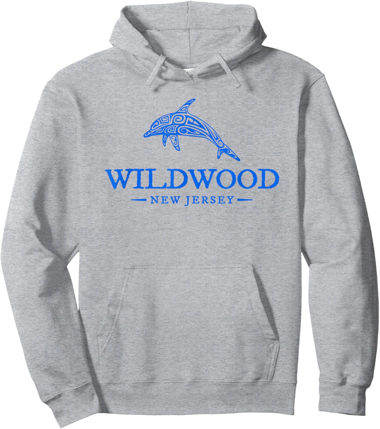 Wildwood New Jersey Dolphin Women Beach Souvenir Hoodie - Hoodie | Ash