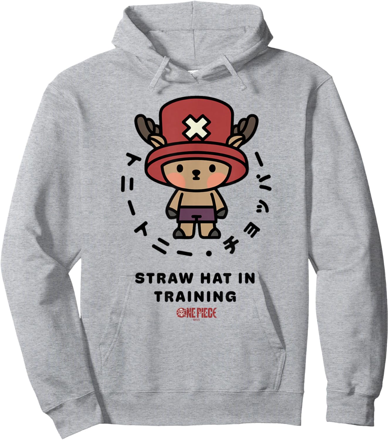 One Piece Straw Hat in Training Officially Licensed Hoodie - Hoodie | Ash