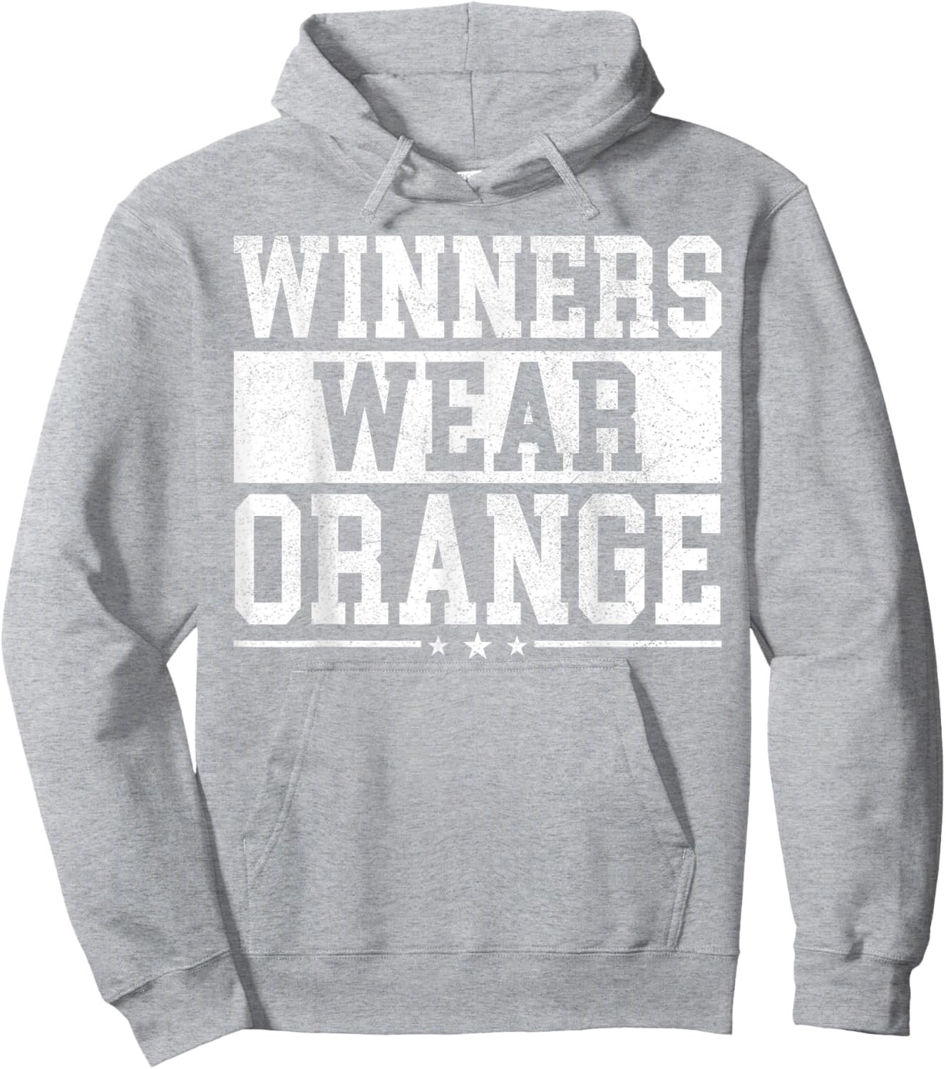 Winners Wear Orange Color War Camp Spirit Game Team Wear Hoodie - Hoodie | Ash