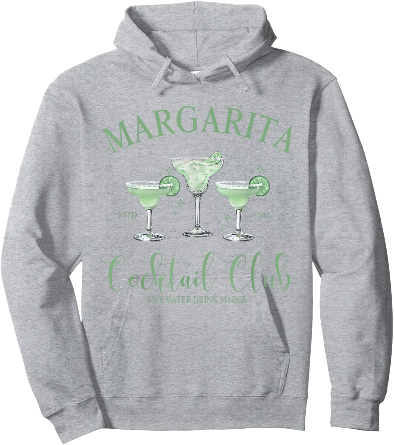 Women's Margarita Cocktail Club Summer Graphic Hoodie - Hoodie | Ash