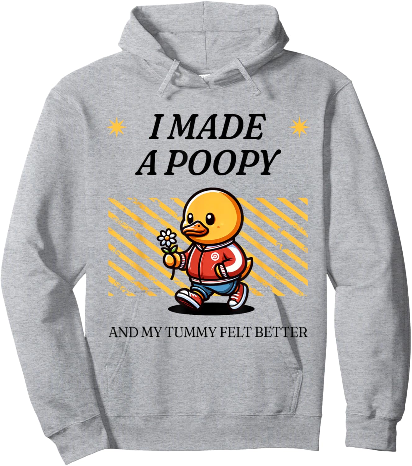 I Made a Poopy and My Tummy Felt Better Adult Humor Meme Hoodie - Hoodie | Ash