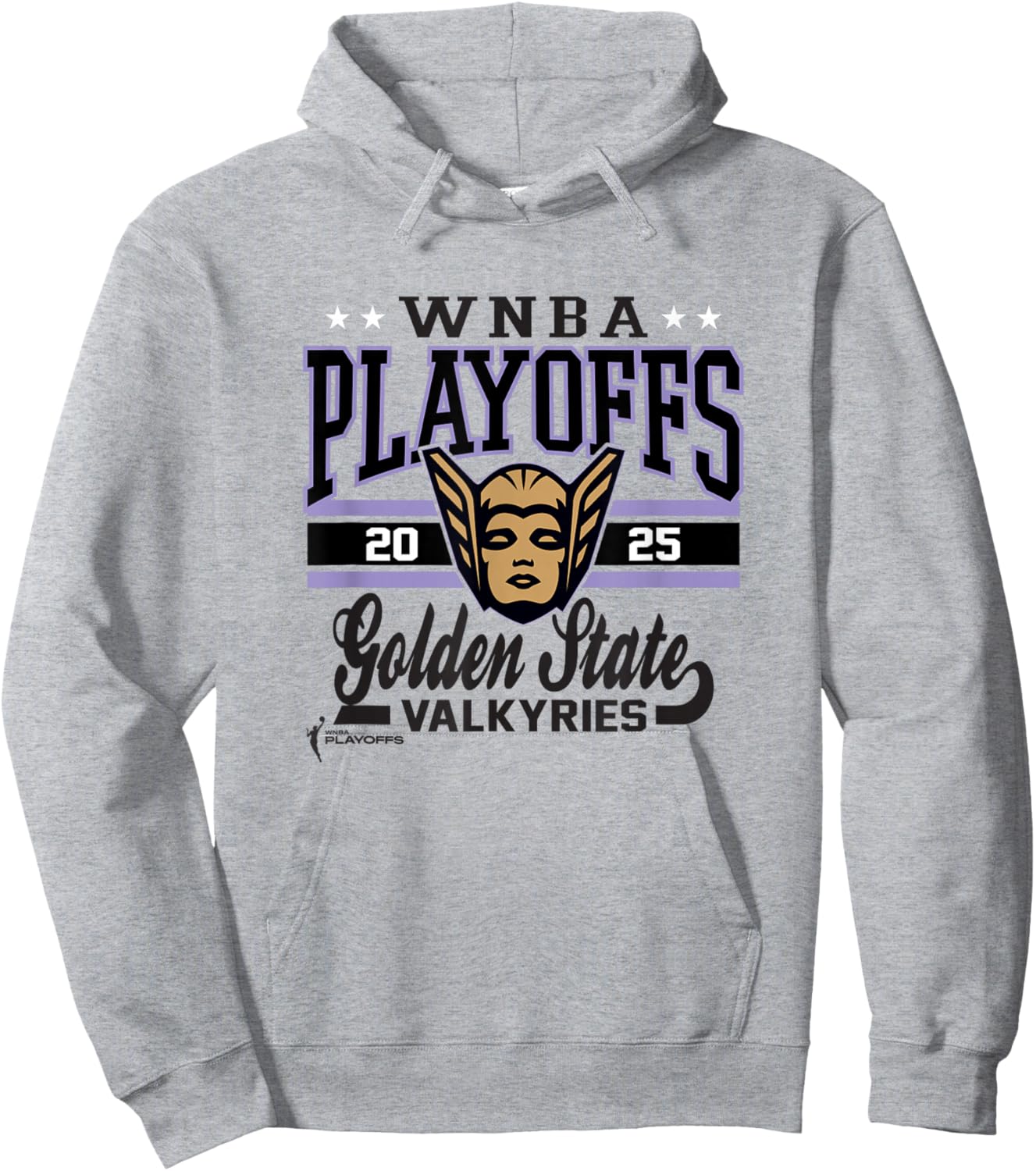 WNBA Official Golden State Valkyries 2025 Playoffs Action Hoodie - Hoodie | Ash